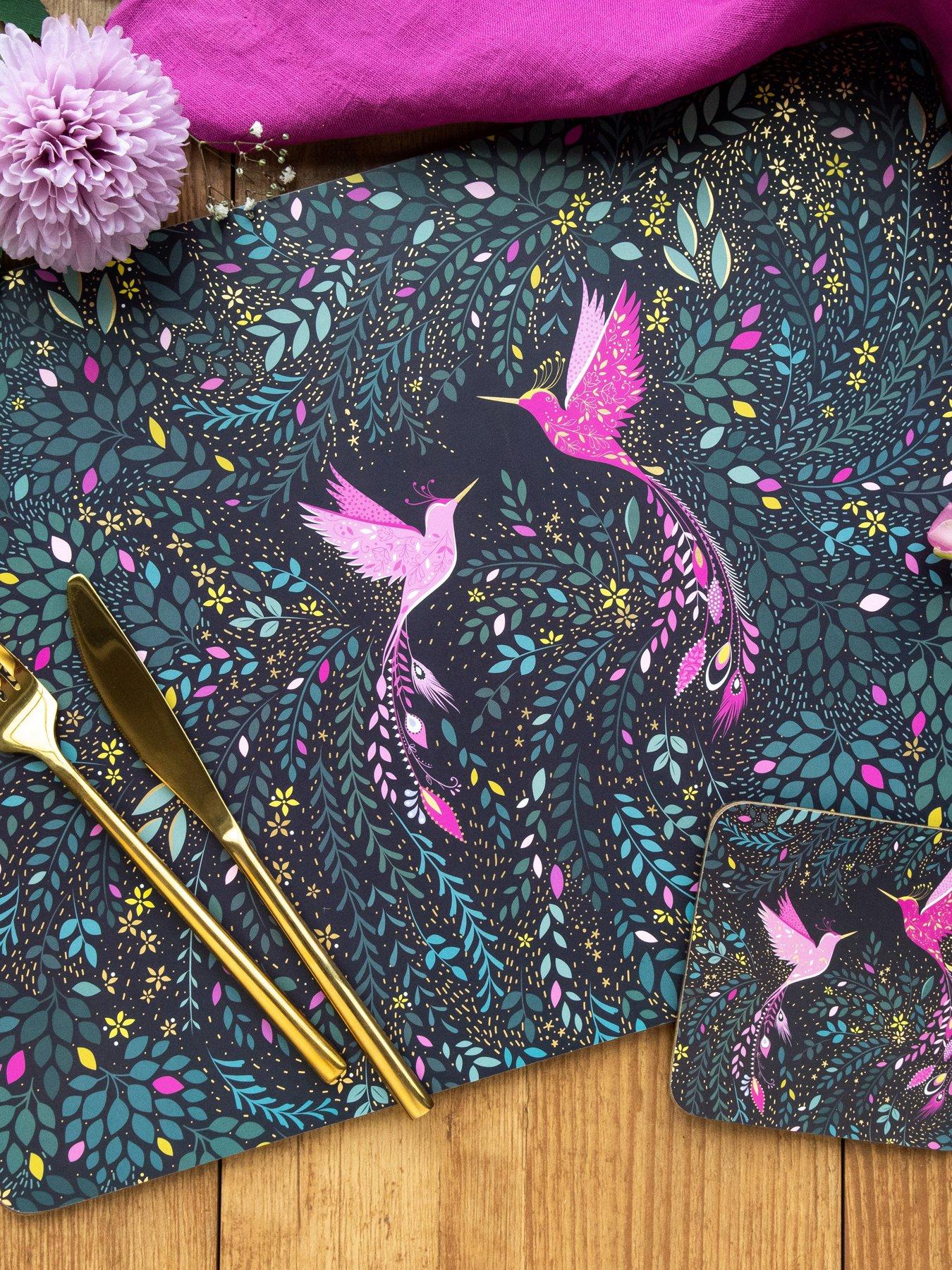 sara-miller-nbspindia-collection-set-of-4-placemats-ndash-hummingbird-paradise