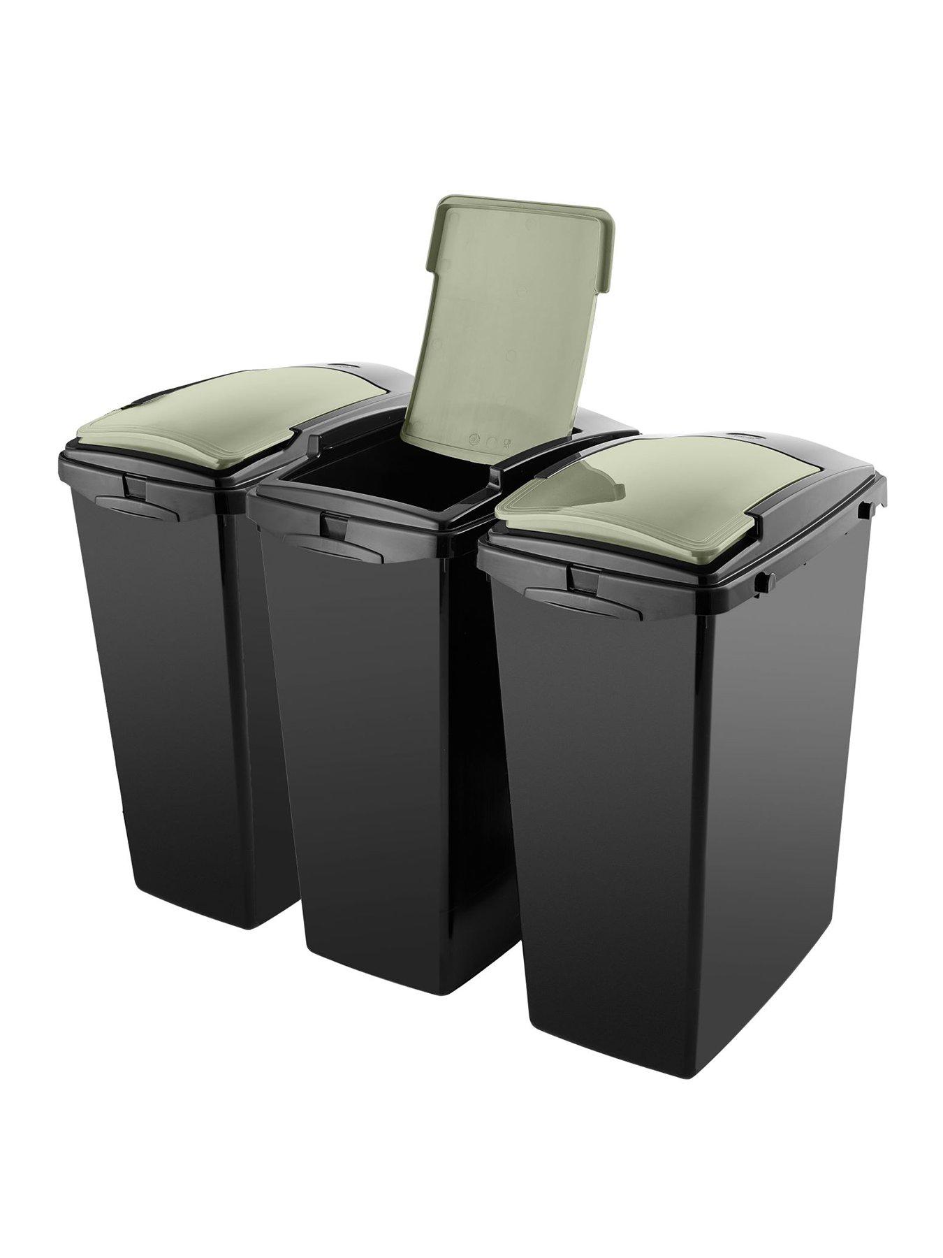 addis-set-of-3-40ltr-recycling-bins-green