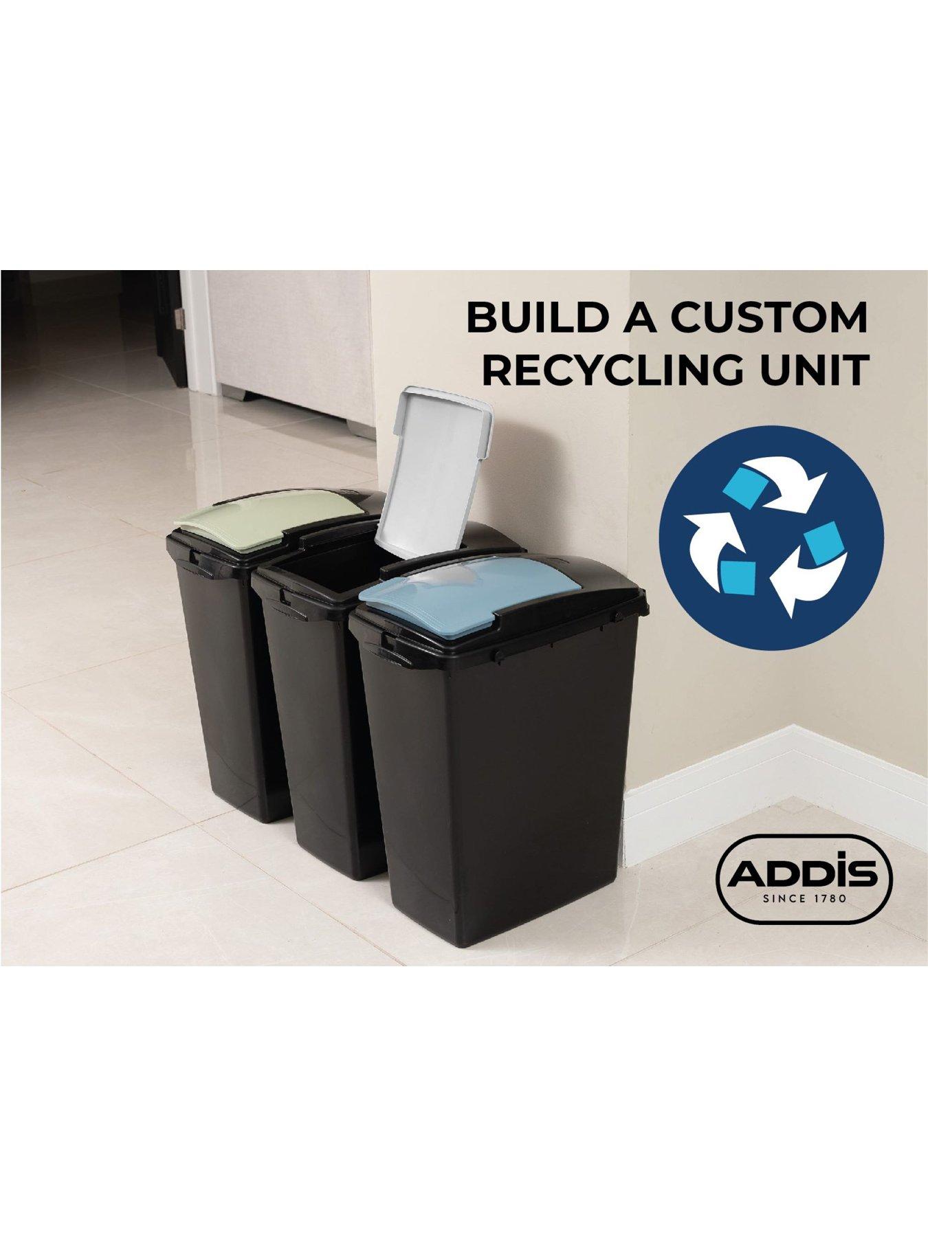 Image 4 of 8 of Addis Set of 3 40ltr Recycling Bins - Blue