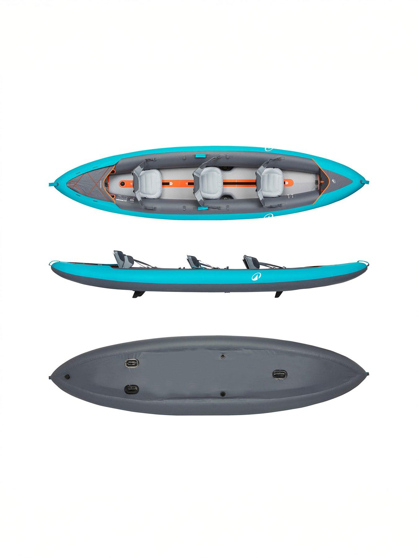Image 3 of 7 of Decathlon Inflatable Kayak High-pressure Bottom - X100+
