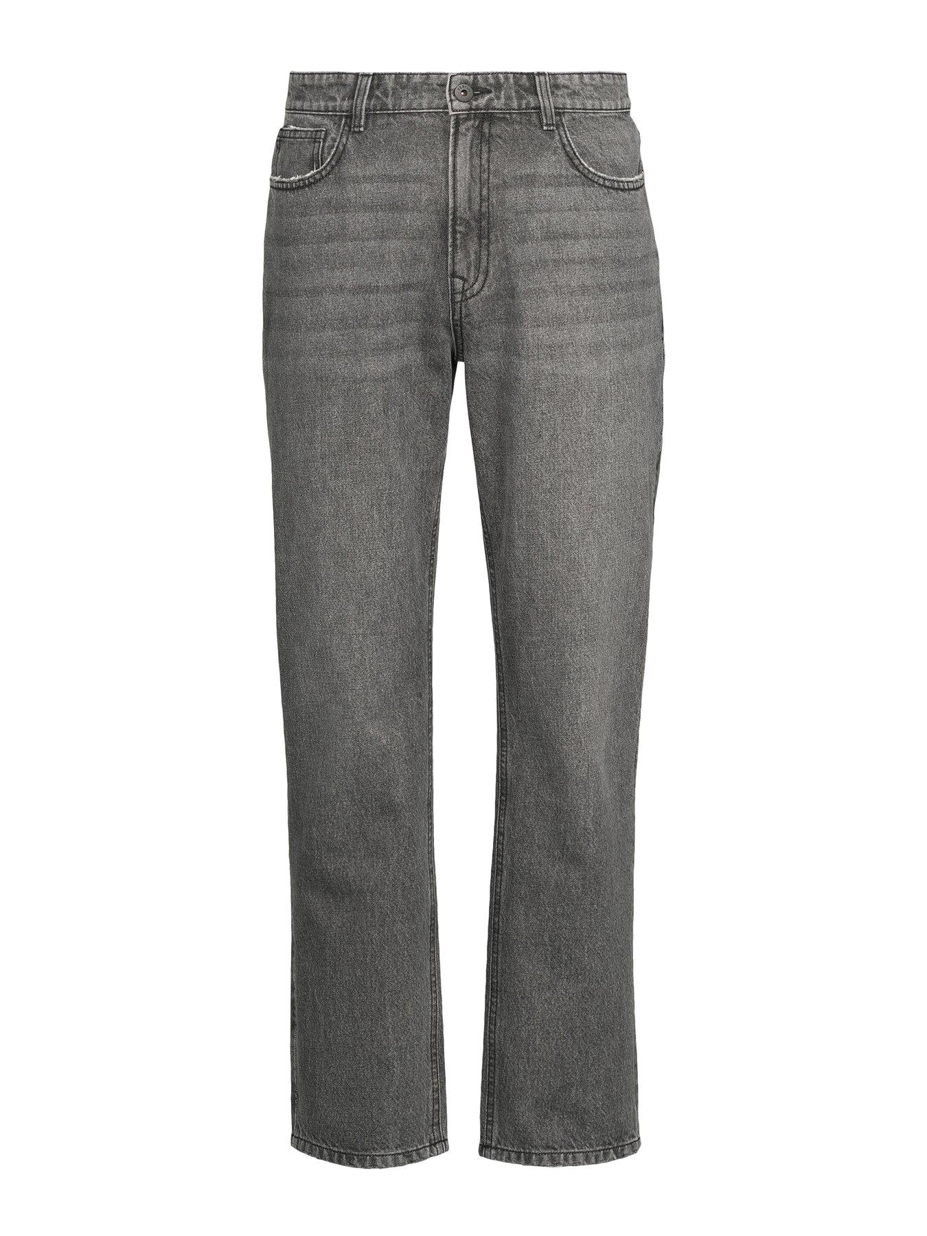 Image 7 of 7 of The Very Collection Straight Fit Jeans With Stretch - Washed Black
