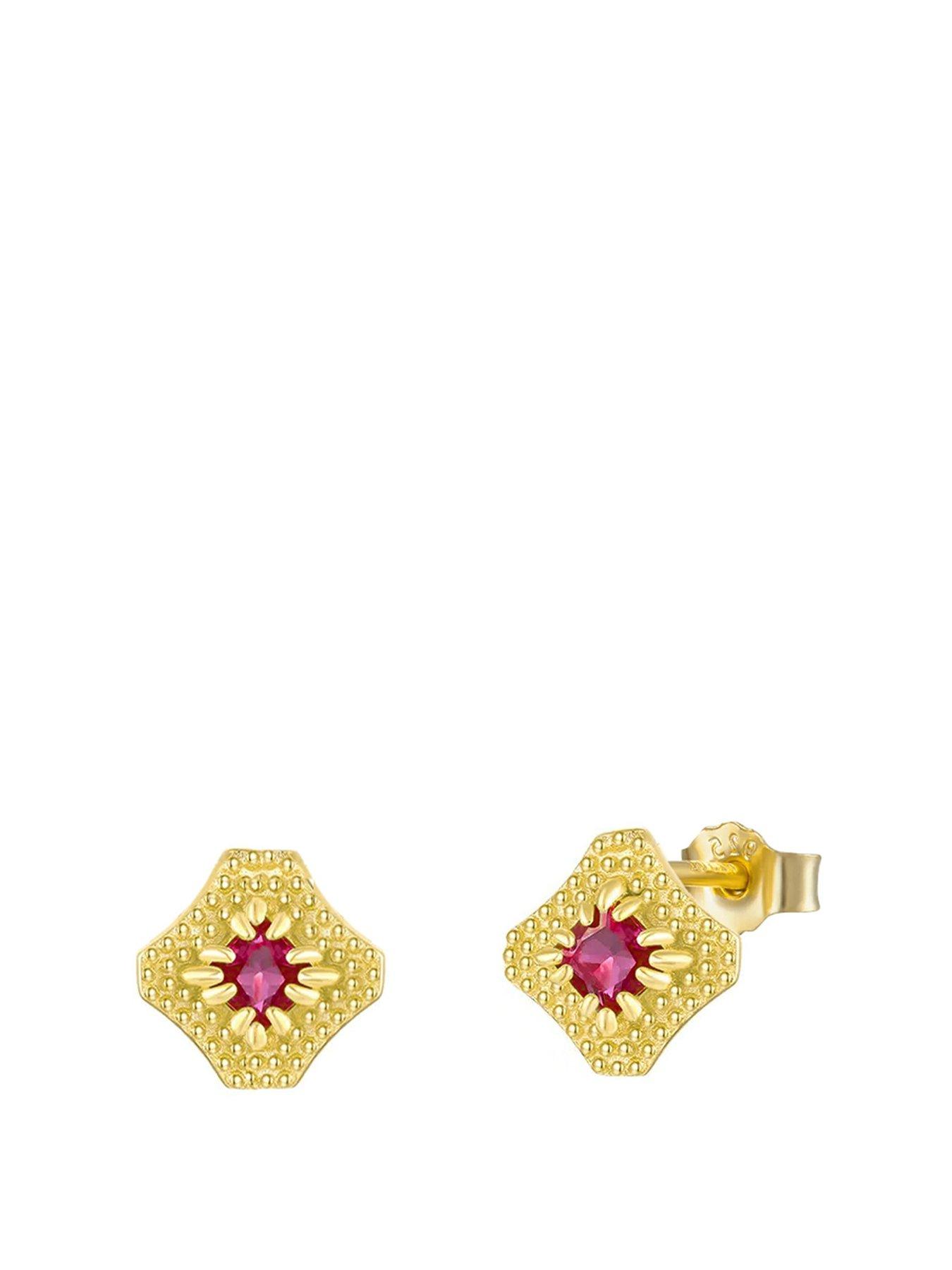 v-by-very-gold-plated-sterling-silver-elegant-ruby-cz-studs