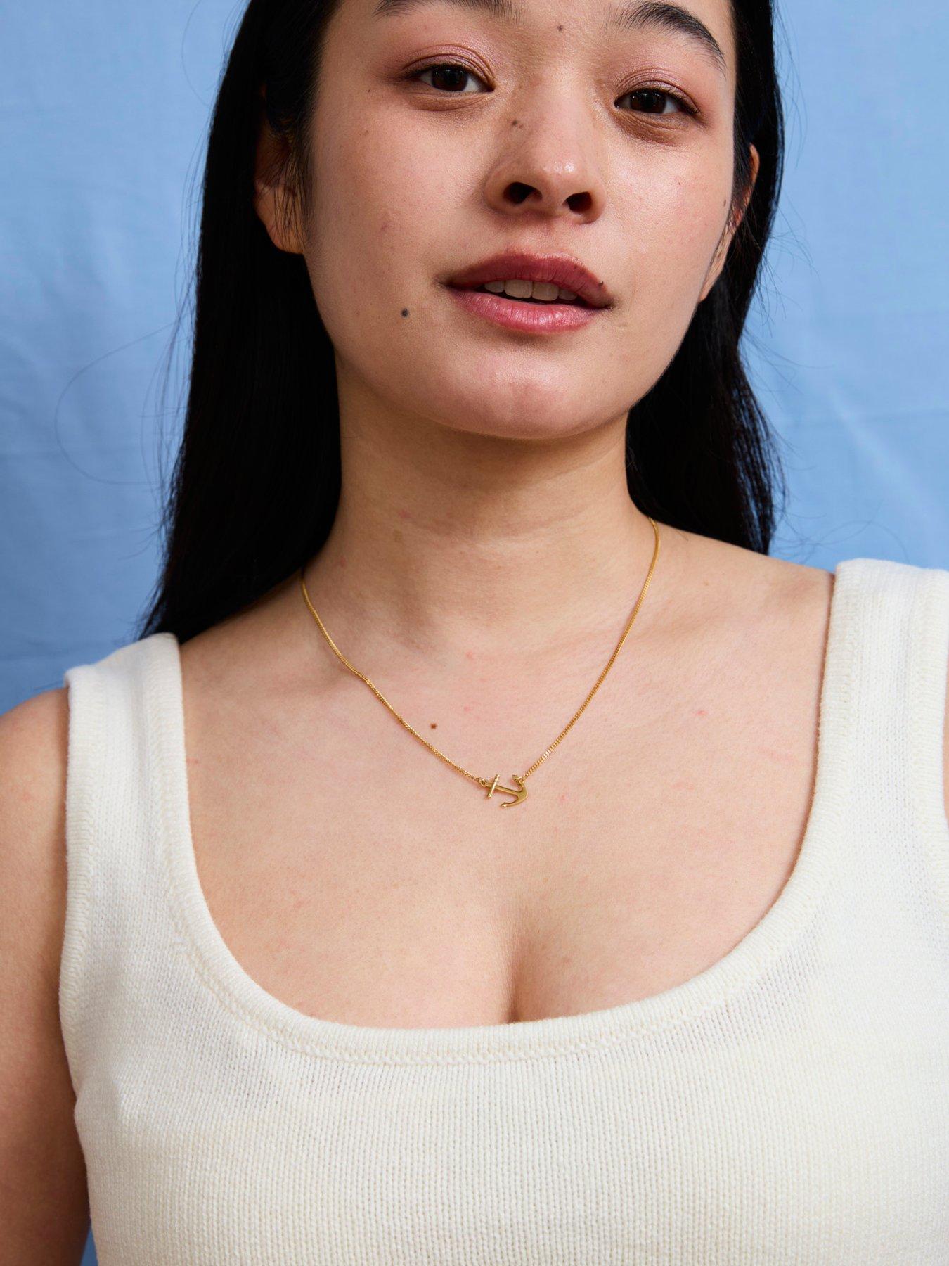v-by-very-gold-plated-sterling-silver-sideways-anchor-necklace