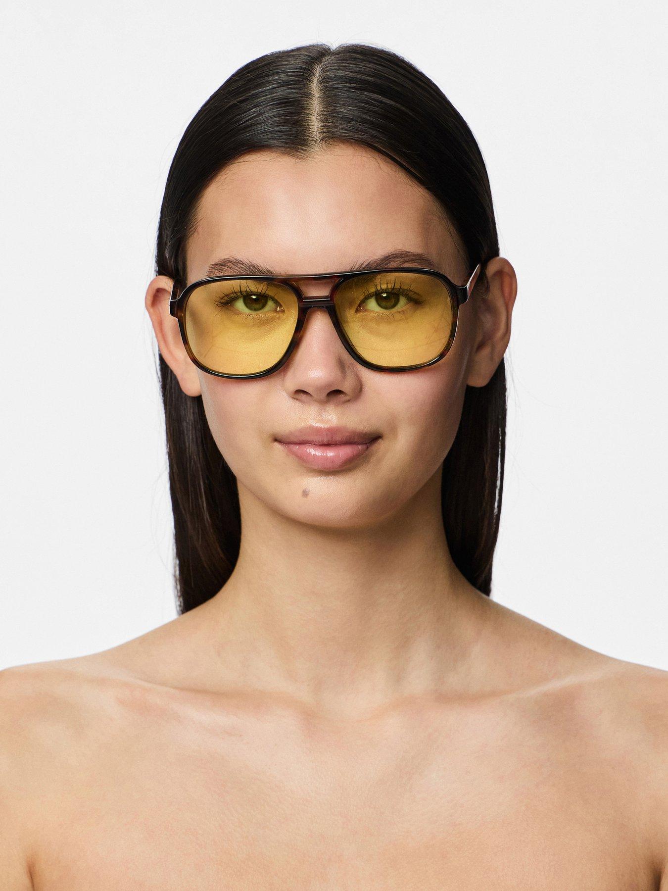 Image 3 of 4 of PIECES Lana Sunglasses - Tortoise