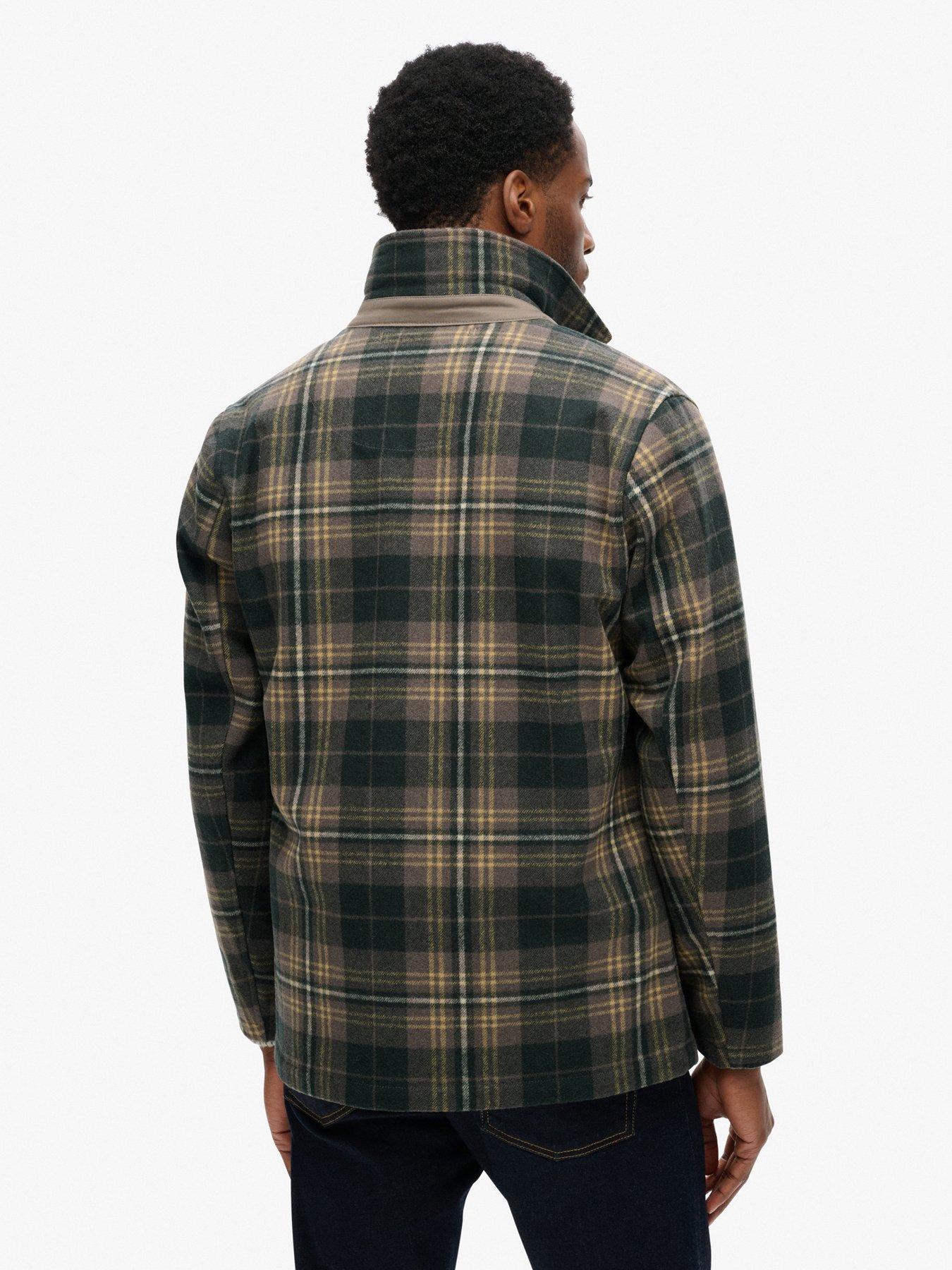 Image 2 of 6 of Superdry Merchant Textured Overshirt - Green