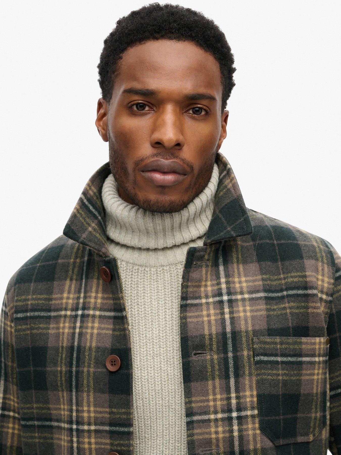 Image 4 of 6 of Superdry Merchant Textured Overshirt - Green