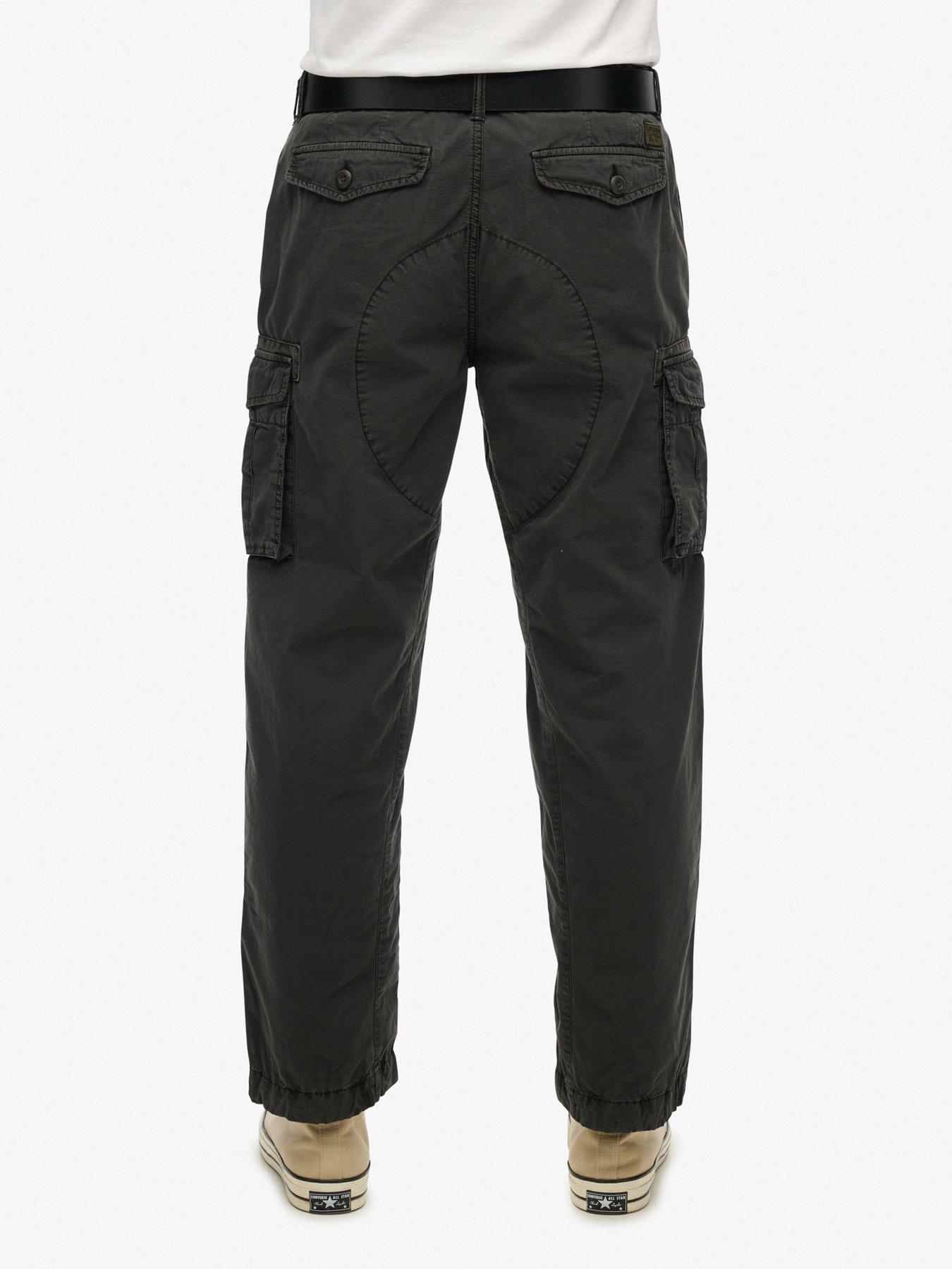 superdry-parachute-straight-fit-cargo-trousers-blackstillFront
