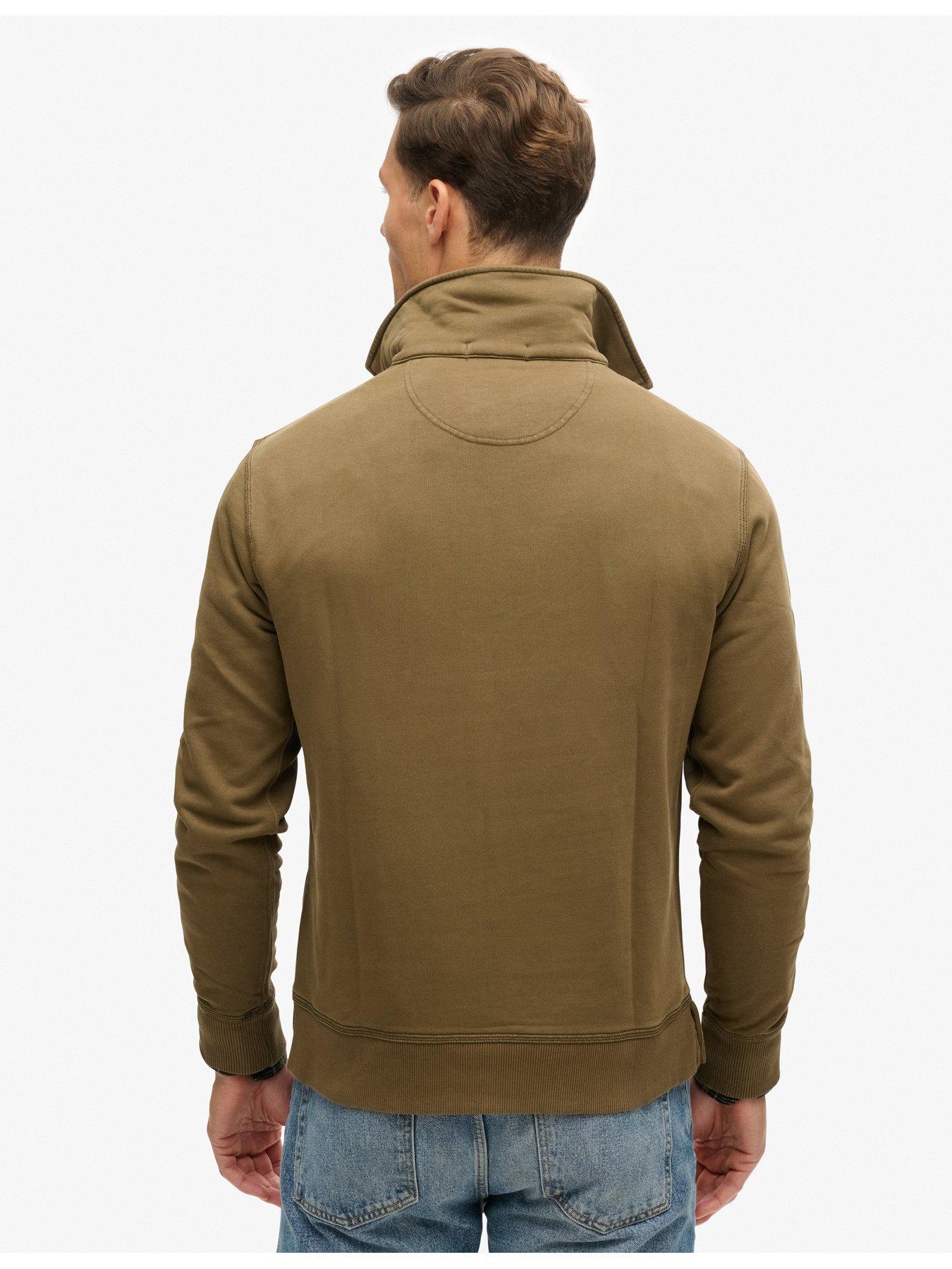 superdry-12-zip-contrast-stitch-crew-sweat-top-dark-greenstillFront