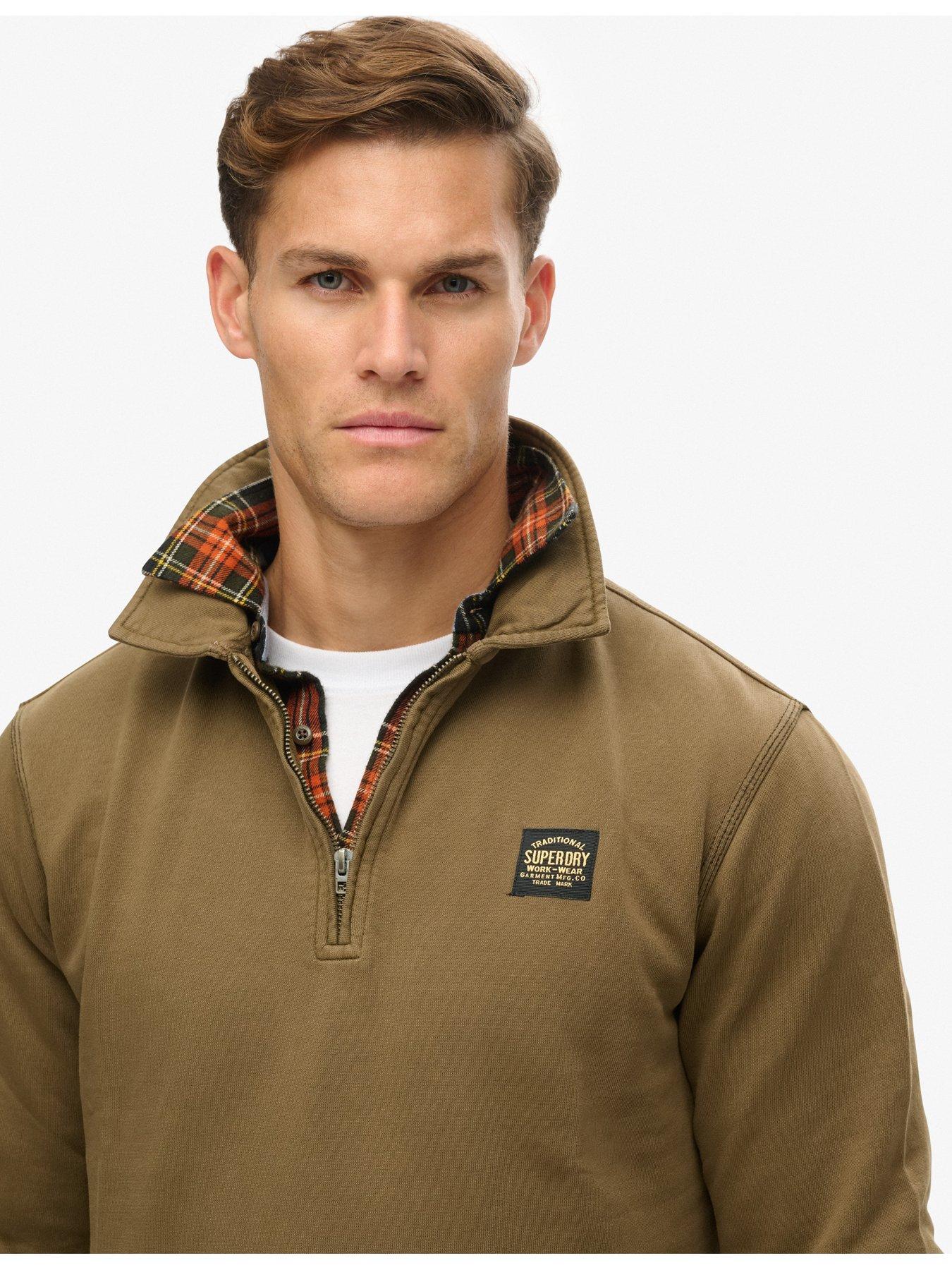 superdry-12-zip-contrast-stitch-crew-sweat-top-dark-greenoutfit