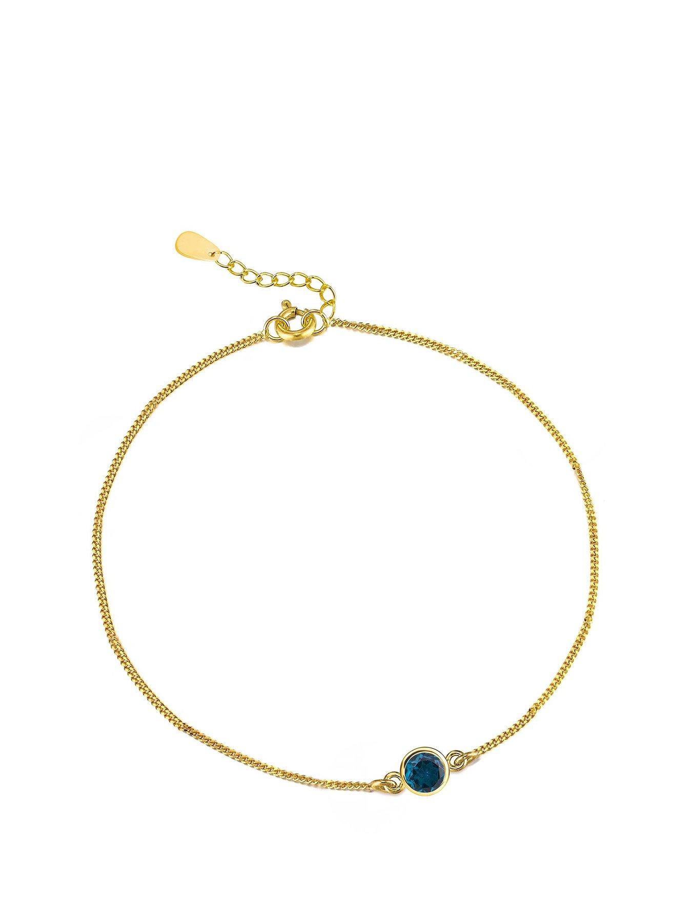 the-love-collection-gold-plated-sterling-silver-birthstone-cz-rubover-bracelet