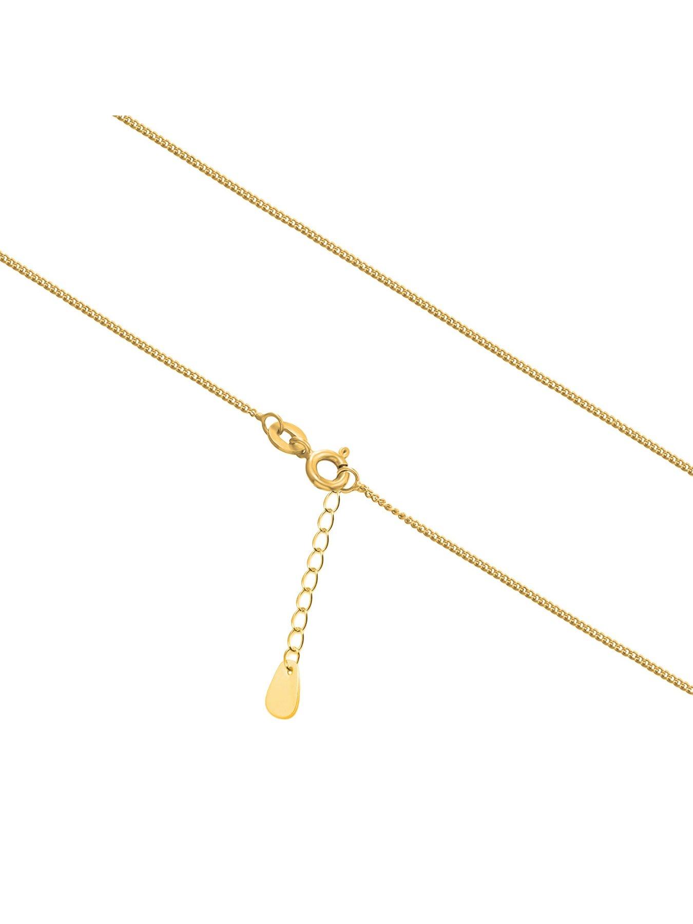 Image 3 of 5 of The Love Collection Gold Plated Sterling Silver Personalised Birthstone CZ Rubover Charm and Disc Necklace