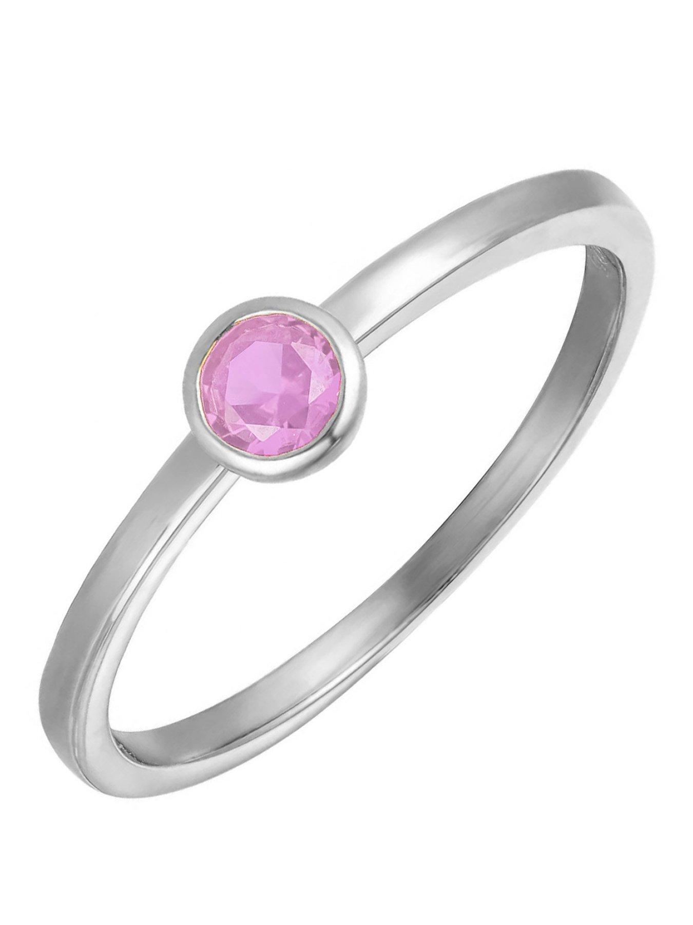 the-love-collection-sterling-silver-birthstone-cz-rubover-ring