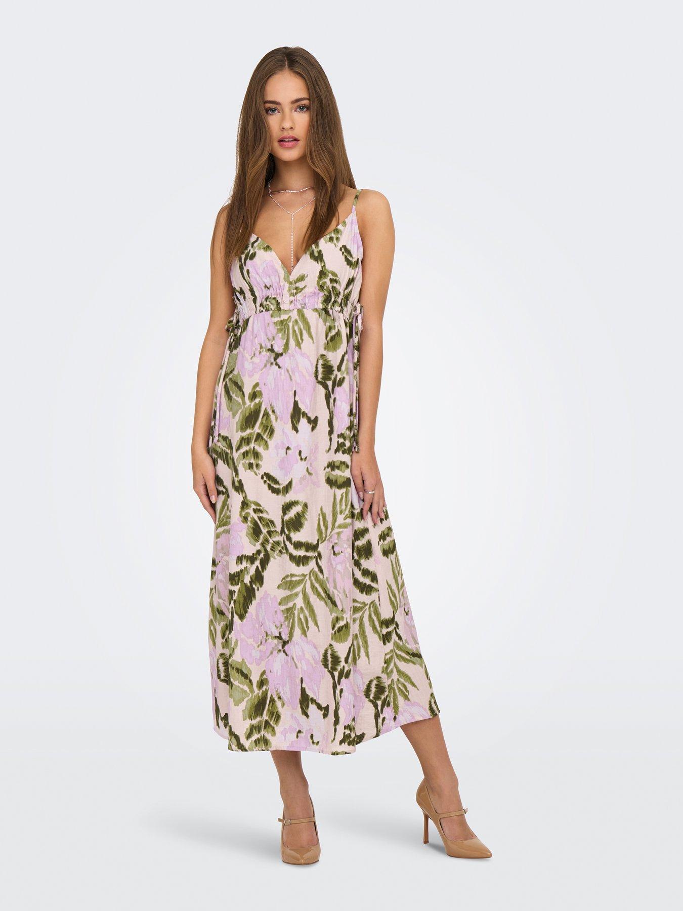 JDY Billy Sleeveless String Midi Dress - Multi