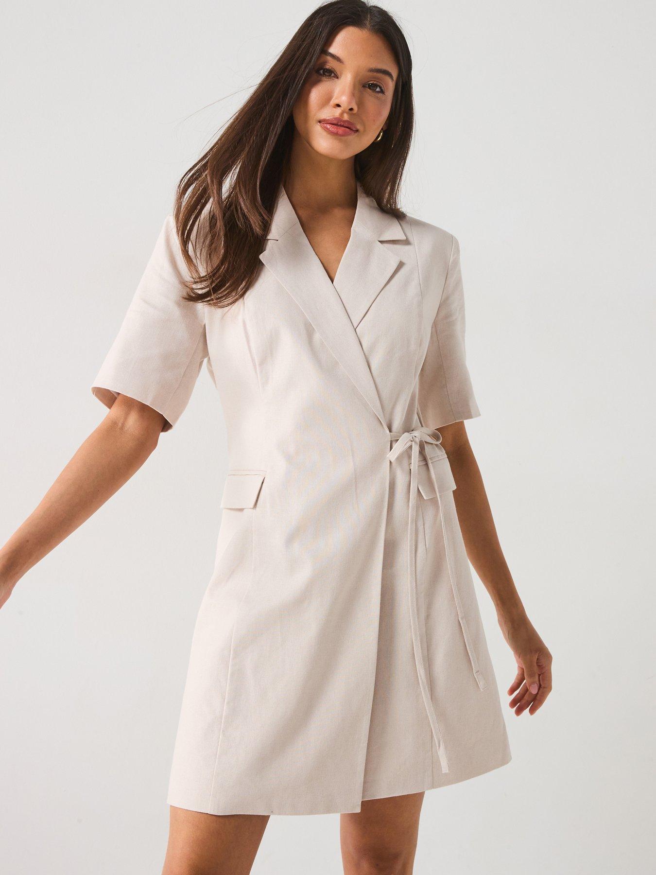 PIECES Tiki Blazer Dress - Grey