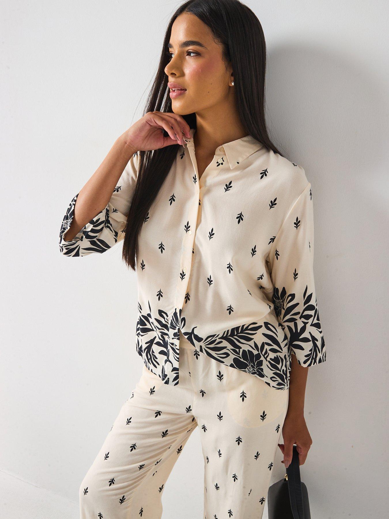 Image 1 of 6 of JDY Maggie Life Loose 3/4 Shirt - Cream