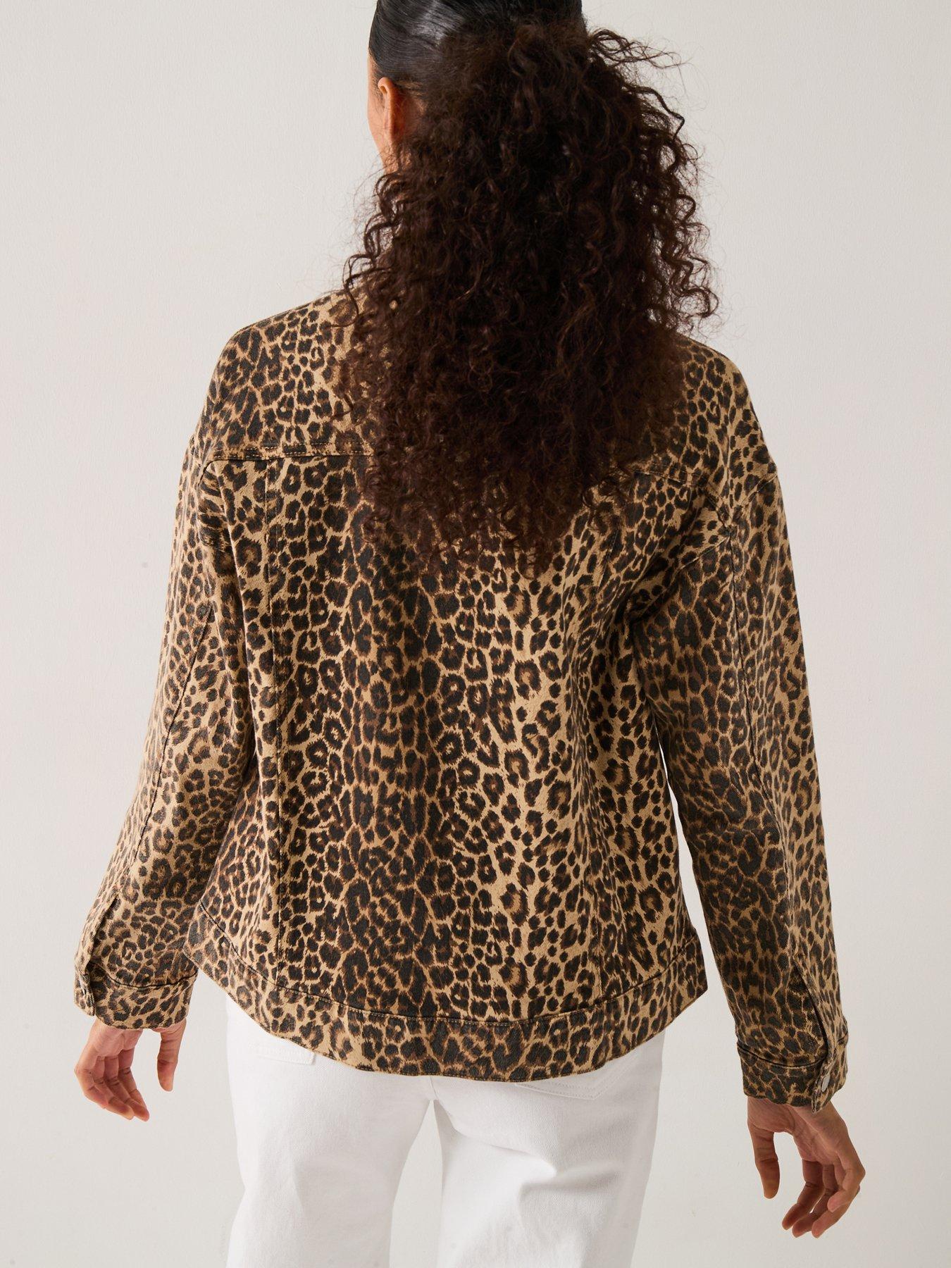 Image 2 of 6 of Vero Moda Tessa Long Sleeve Oversize Denim Jacket - Multi