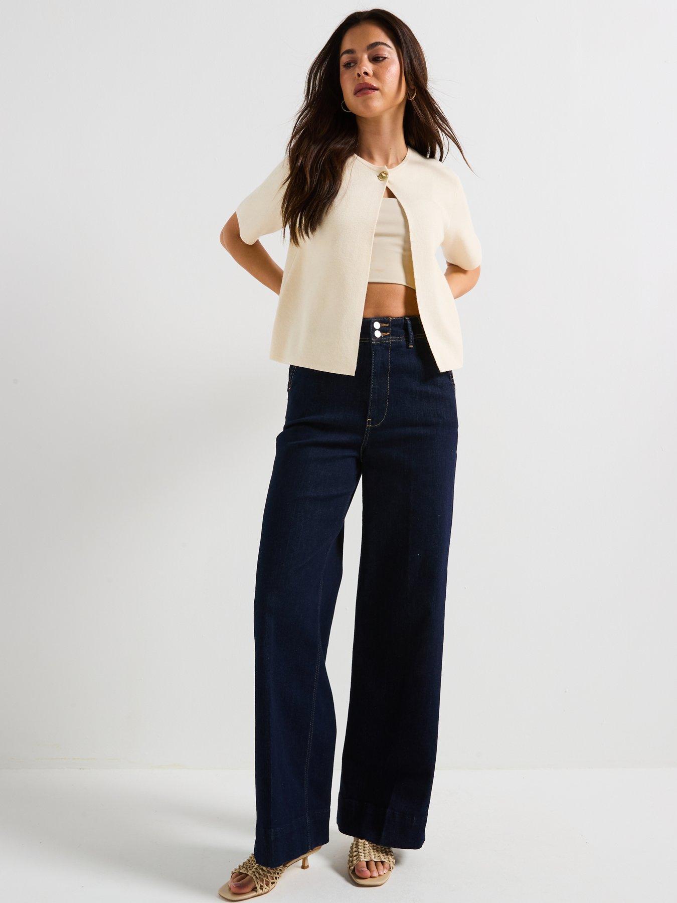 vero-moda-gold-short-sleeve-o-neck-one-button-cardigan-creamdetail