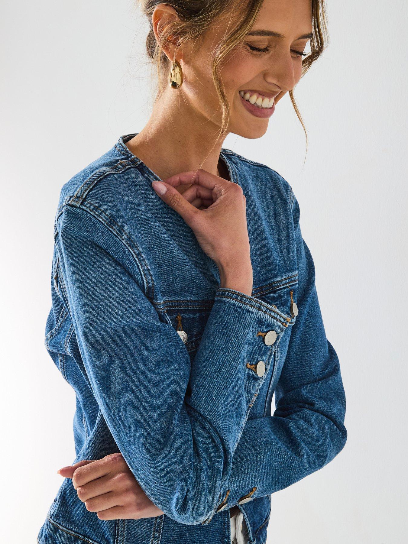 only-kathy-round-collar-denim-jacket-blueoutfit