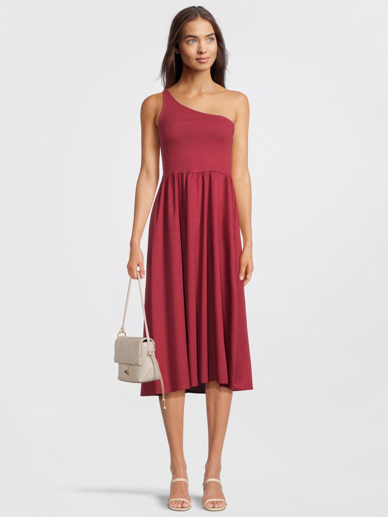 only-liris-life-sleeveless-one-shoulder-jersey-dress-redback