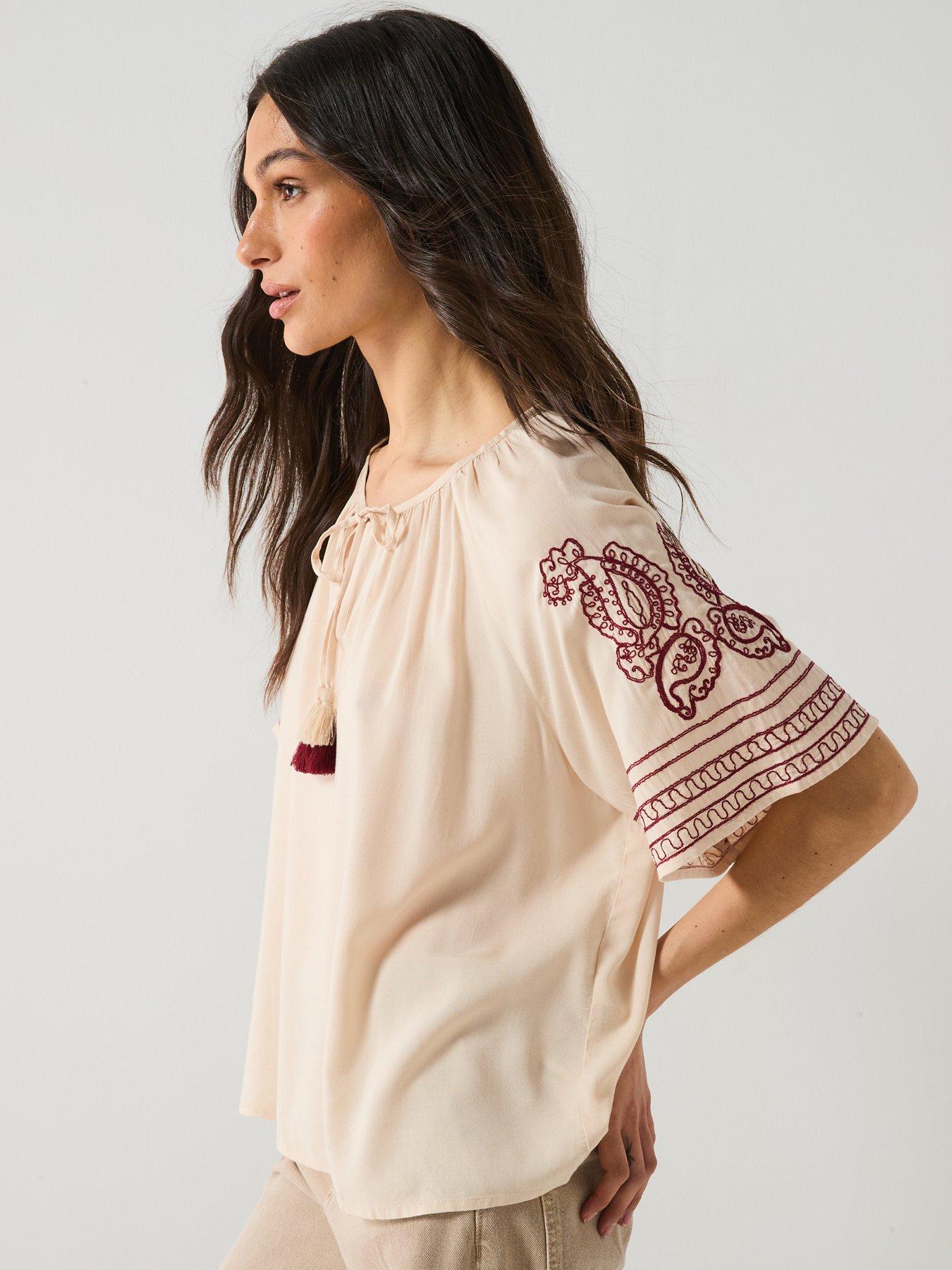 Image 5 of 6 of JDY Risso Life Bianca Long Sleeve Top - Multi