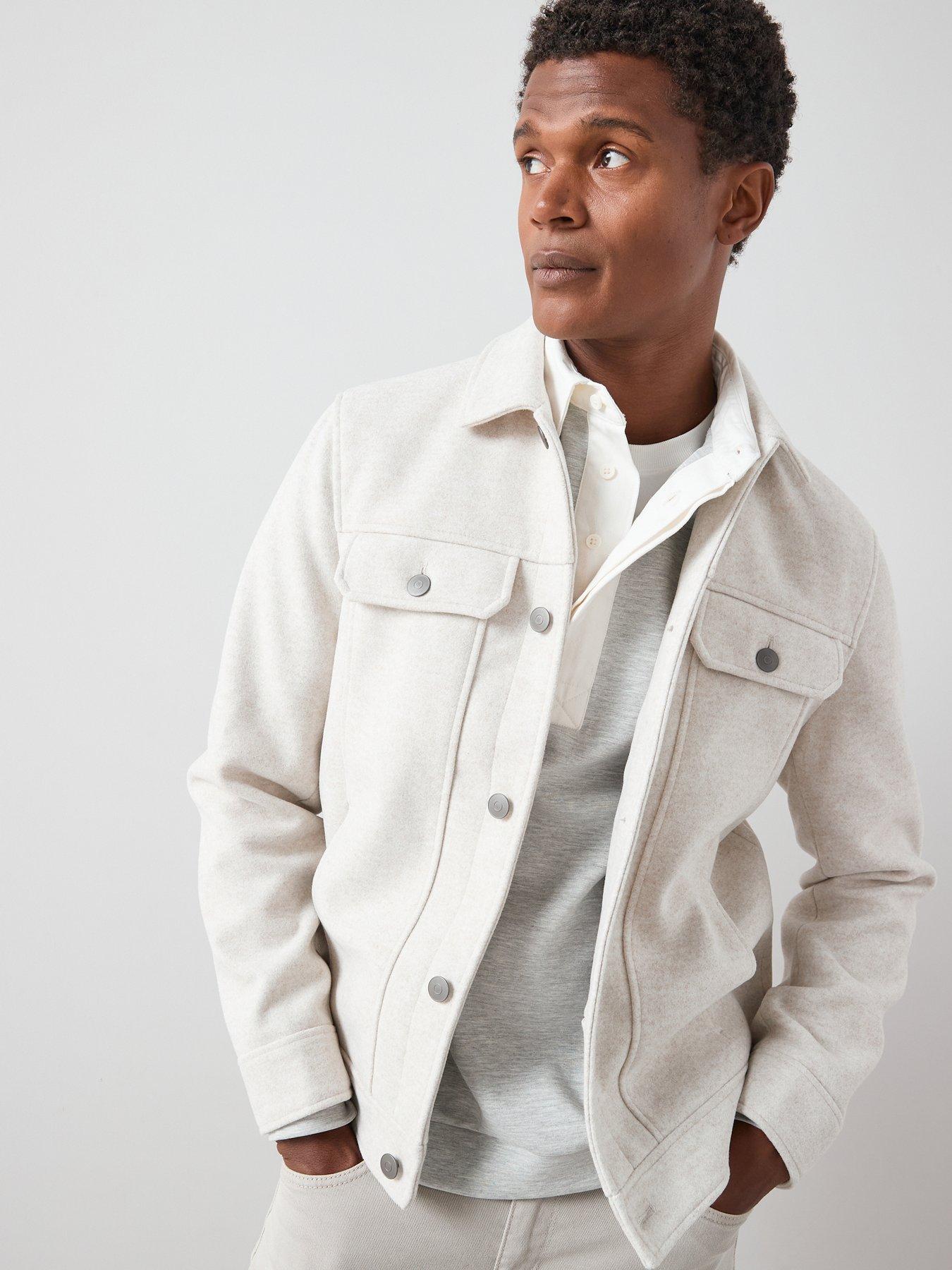The Very Collection Faux Wool Collared Jacket - Winter White