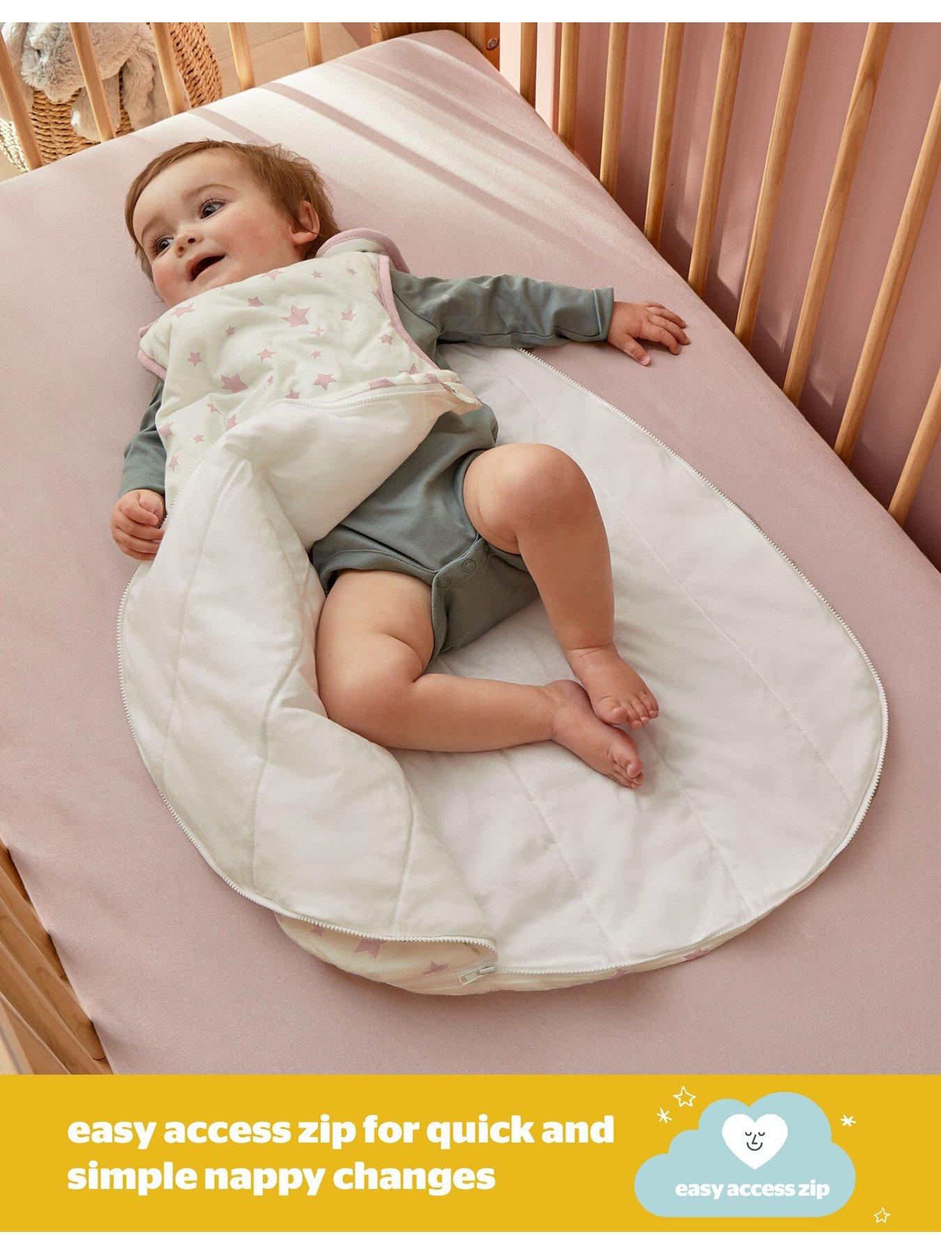Image 3 of 7 of Silentnight Safe Nights 6-18 Months Baby Sleeping Bag - 2.5 Tog - Pink Stars
