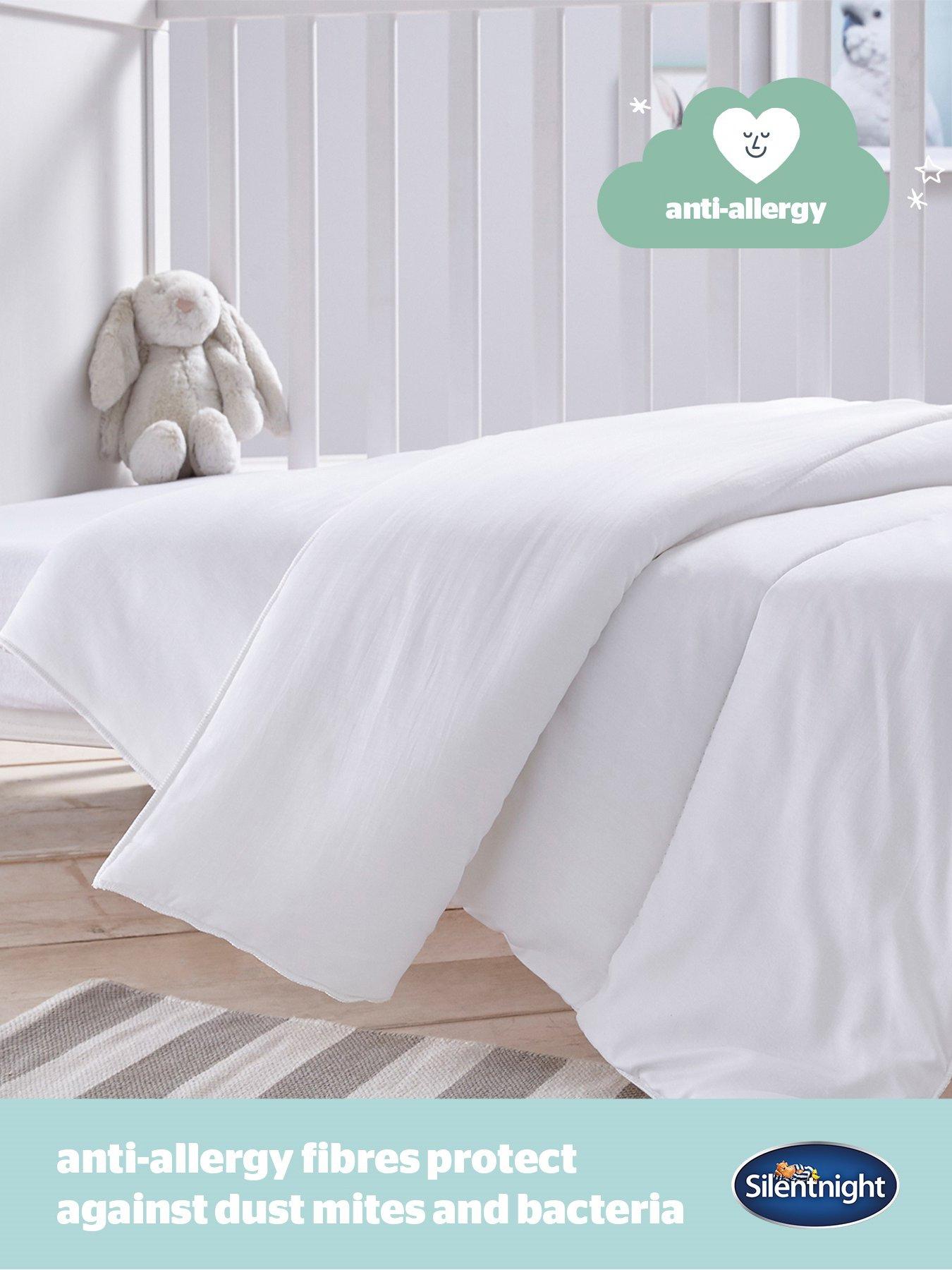 Image 5 of 7 of Silentnight Safe Nights Anti Allergy Cot Bed Bedding Bundle - Pillow, 4 Tog Duvet and Duvet Cover Set (Grey Stars)