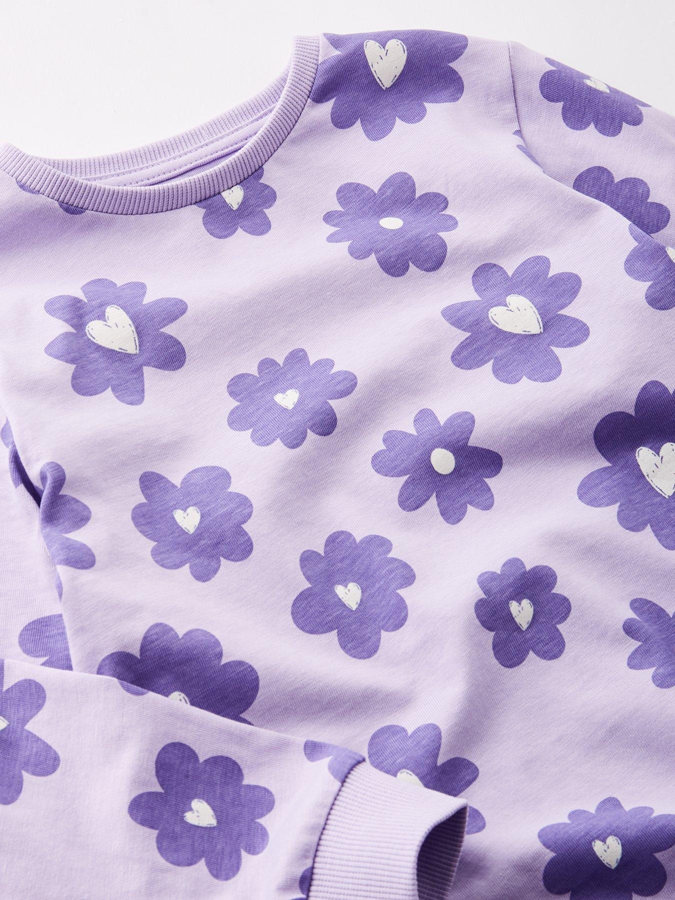 the-very-collection-girls-single-oversized-floral-print-pyjamas-multioutfit