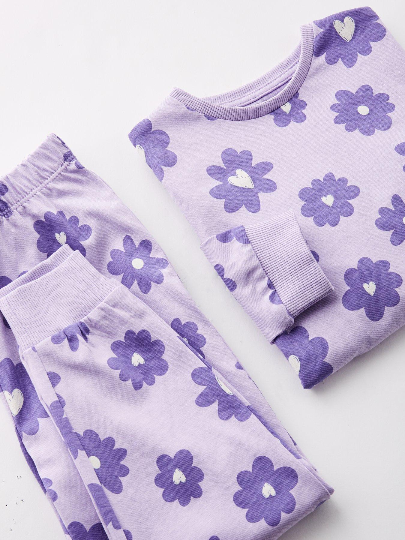 the-very-collection-girls-single-oversized-floral-print-pyjamas-multidetail