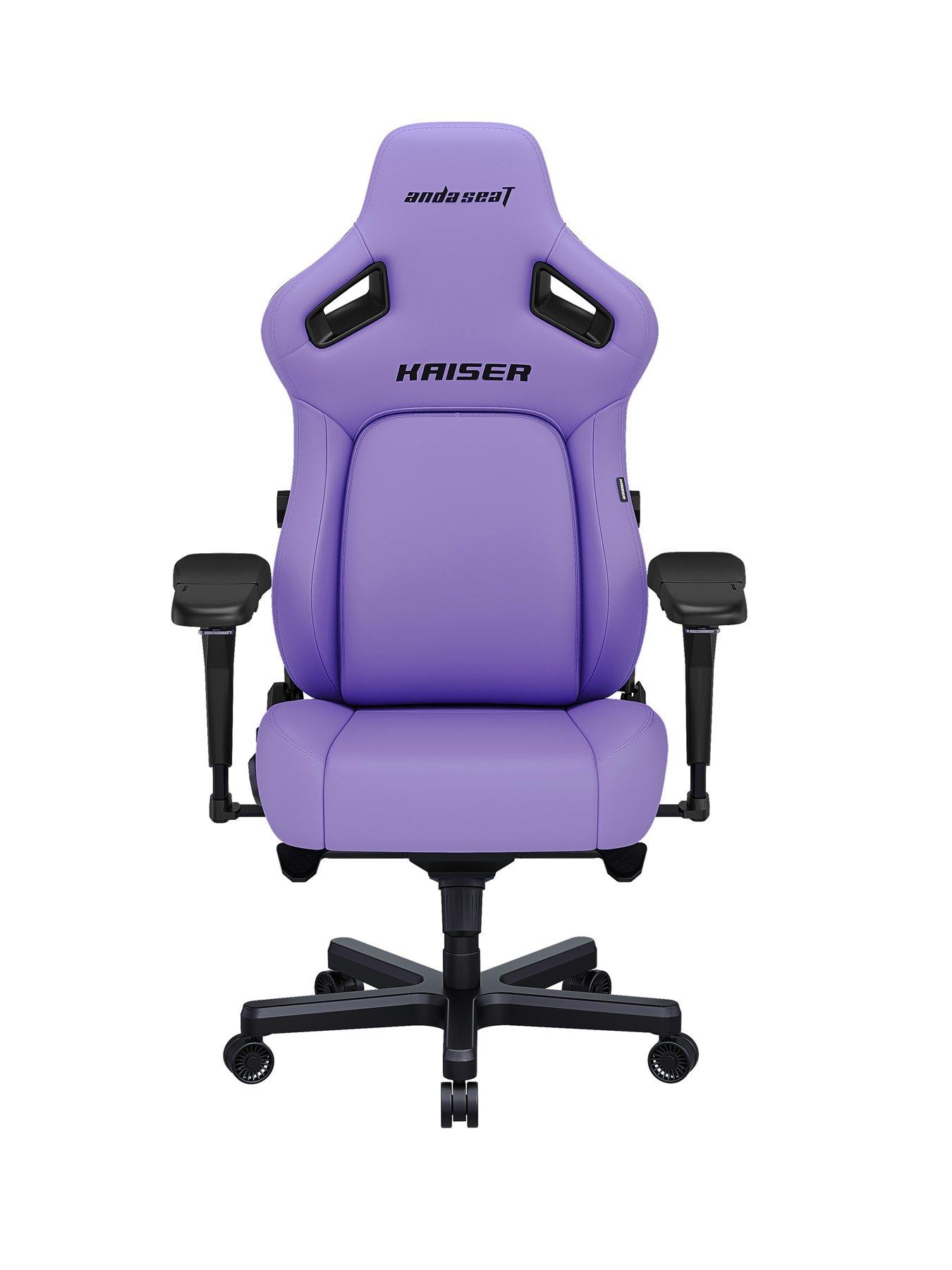 Image 1 of 8 of Andaseat Kaiser 4 Premium Large Gaming Chair - Purple
