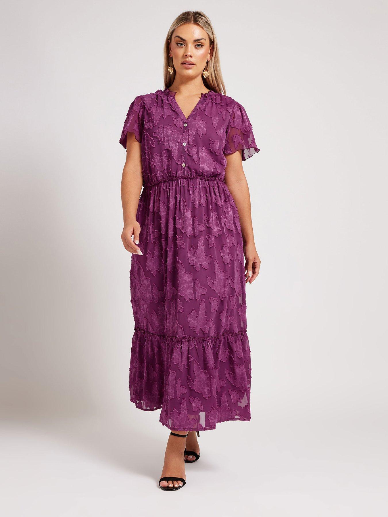 yours-curve-floral-devoreacute-jacquard-dress-purpleback