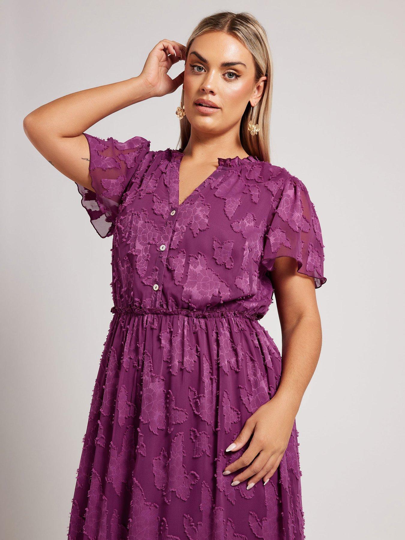 yours-curve-floral-devoreacute-jacquard-dress-purpleoutfit