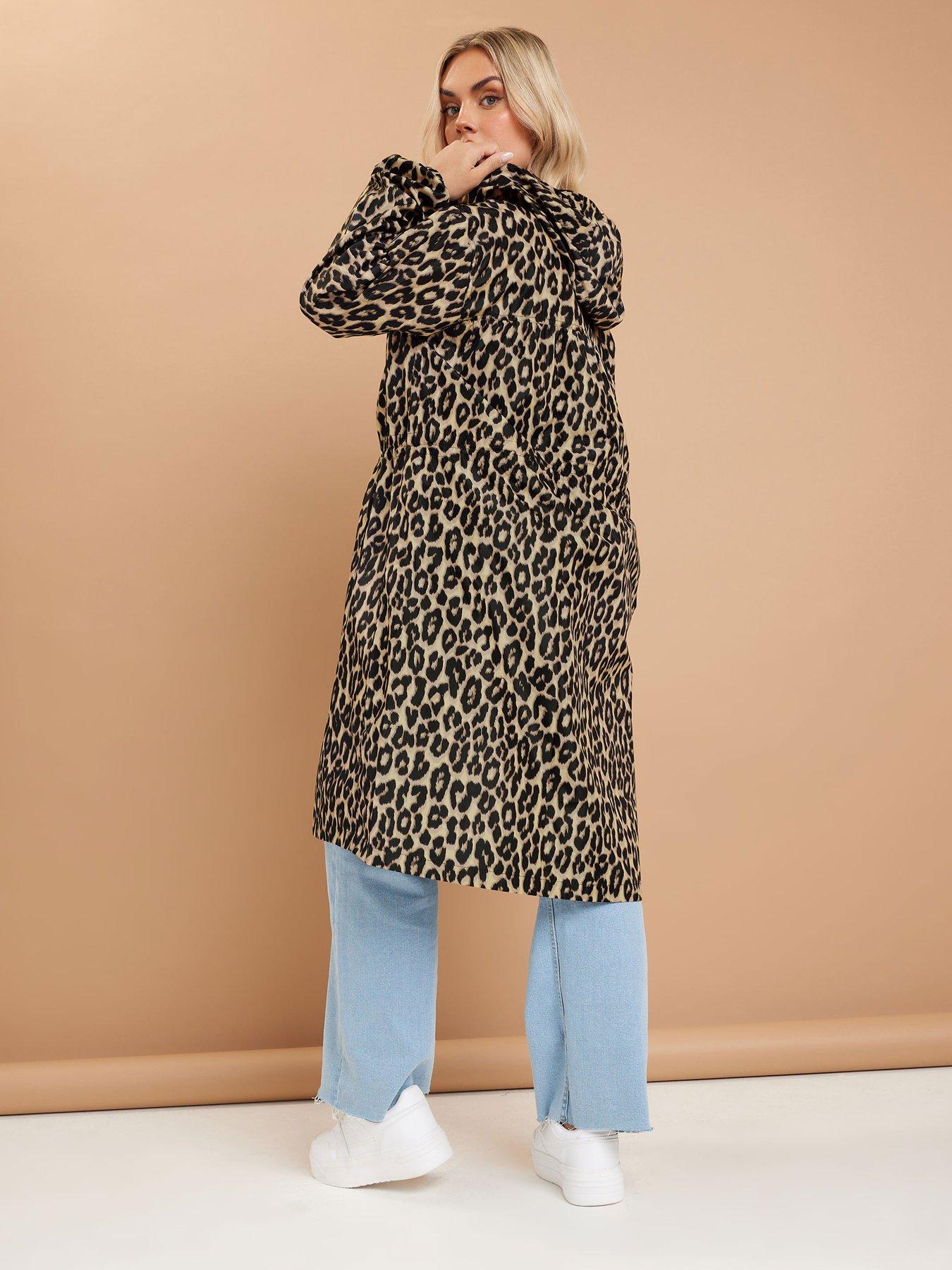 yours-curve-leopard-print-parka-brownstillFront