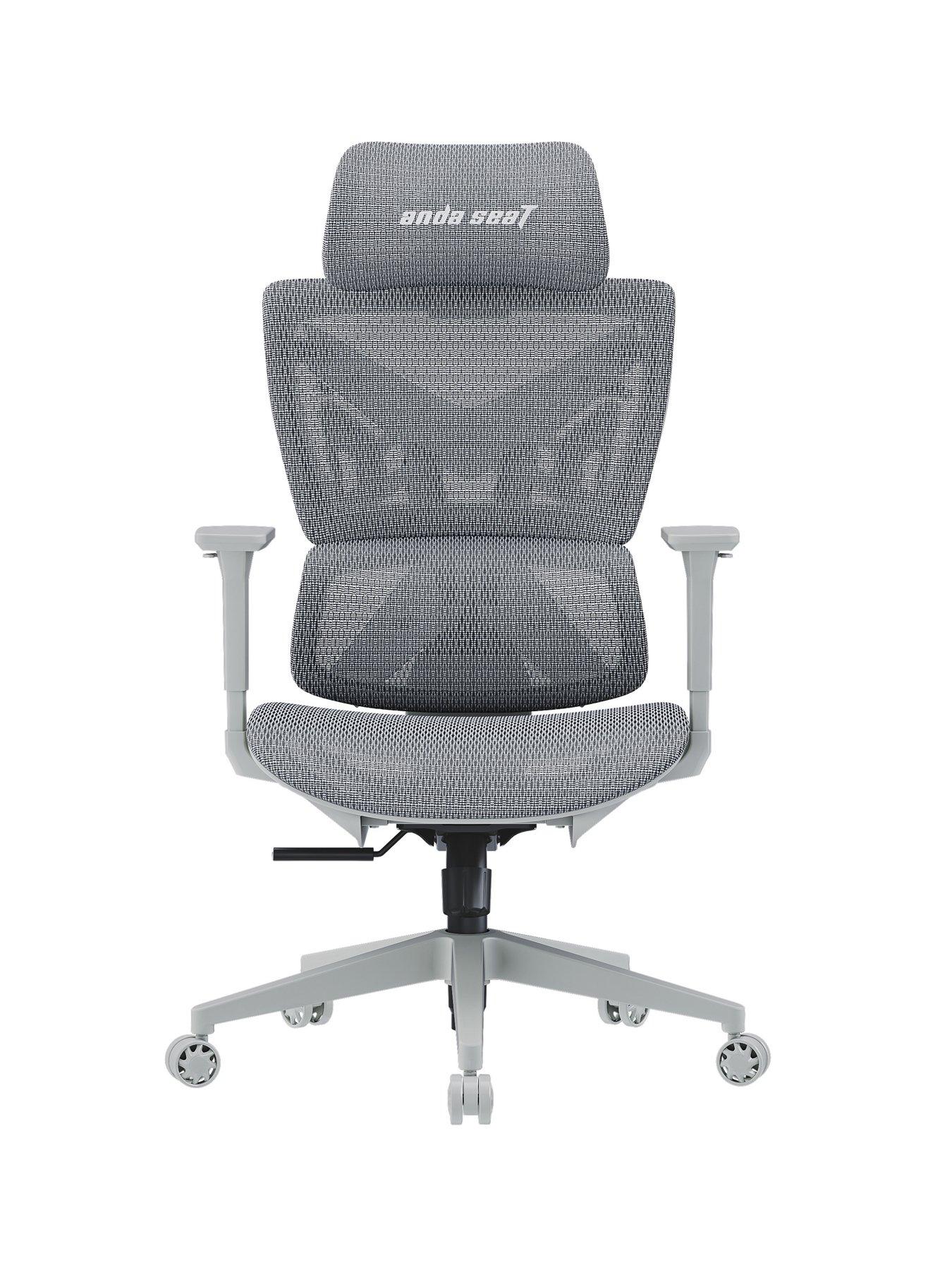 Image 1 of 5 of Andaseat X-Air Mega Premium Mesh Chair - Ash Grey