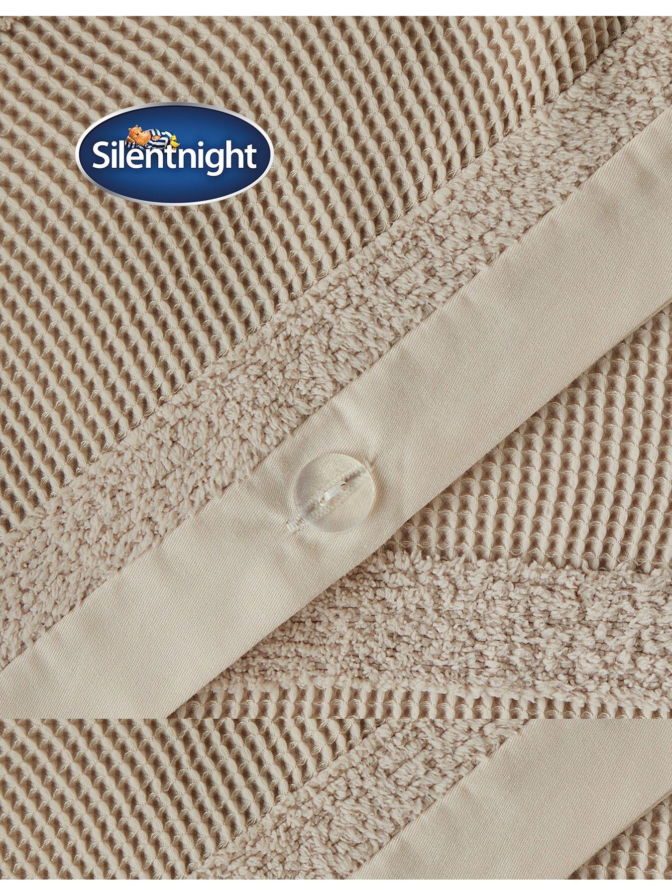 Image 5 of 7 of Silentnight Supersoft Textured Duvet Cover Set - Natural