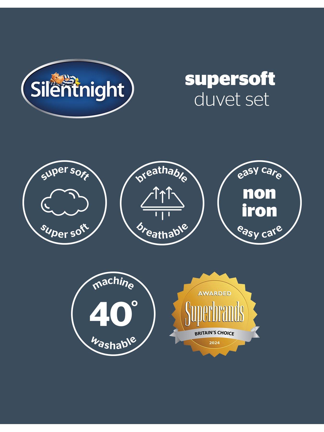 Image 7 of 7 of Silentnight Supersoft Textured Duvet Cover Set - Natural