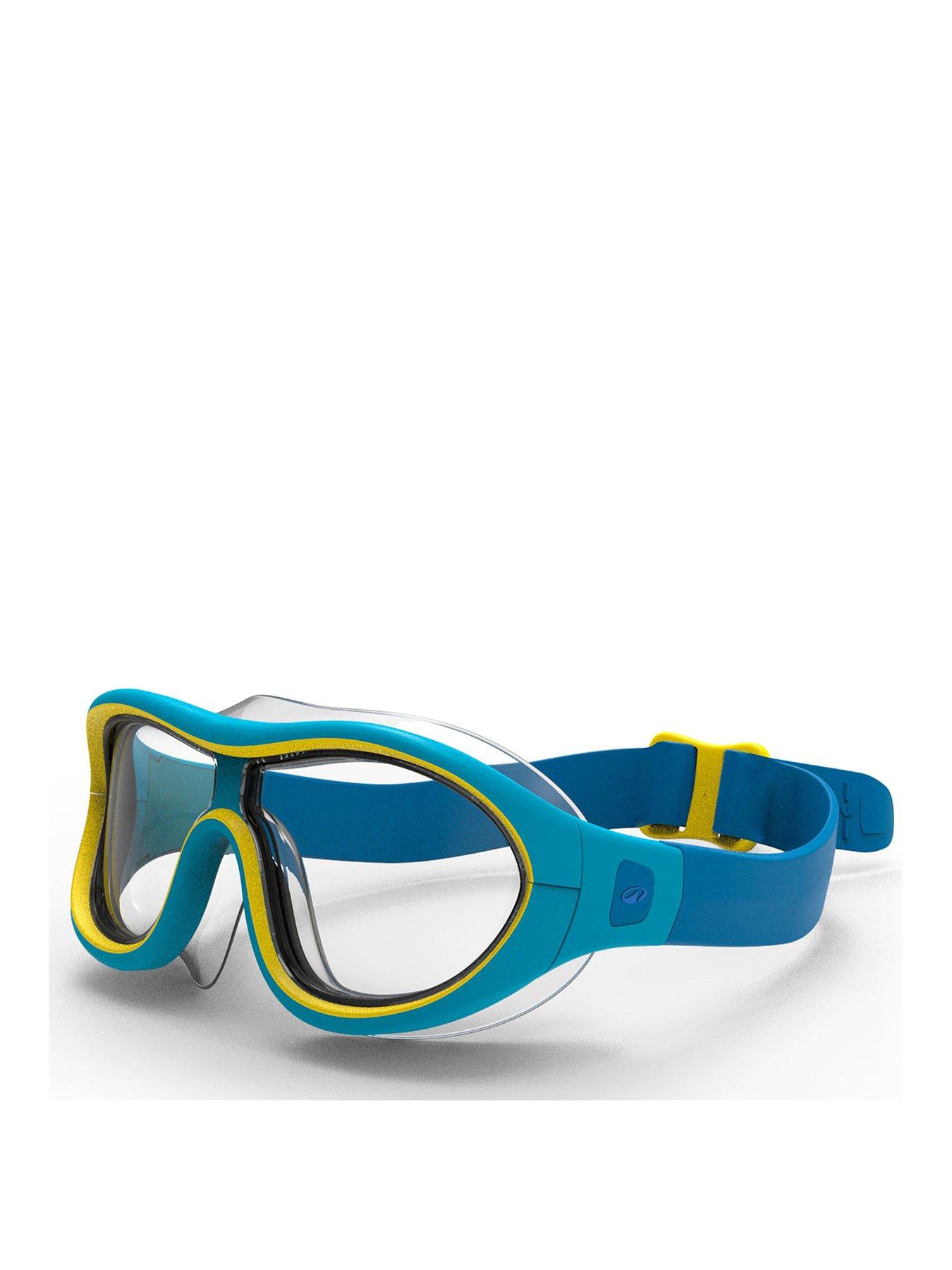 Image of Decathlon Kids Swimming Mask Goggles SWIMDOW - Blue Yellow