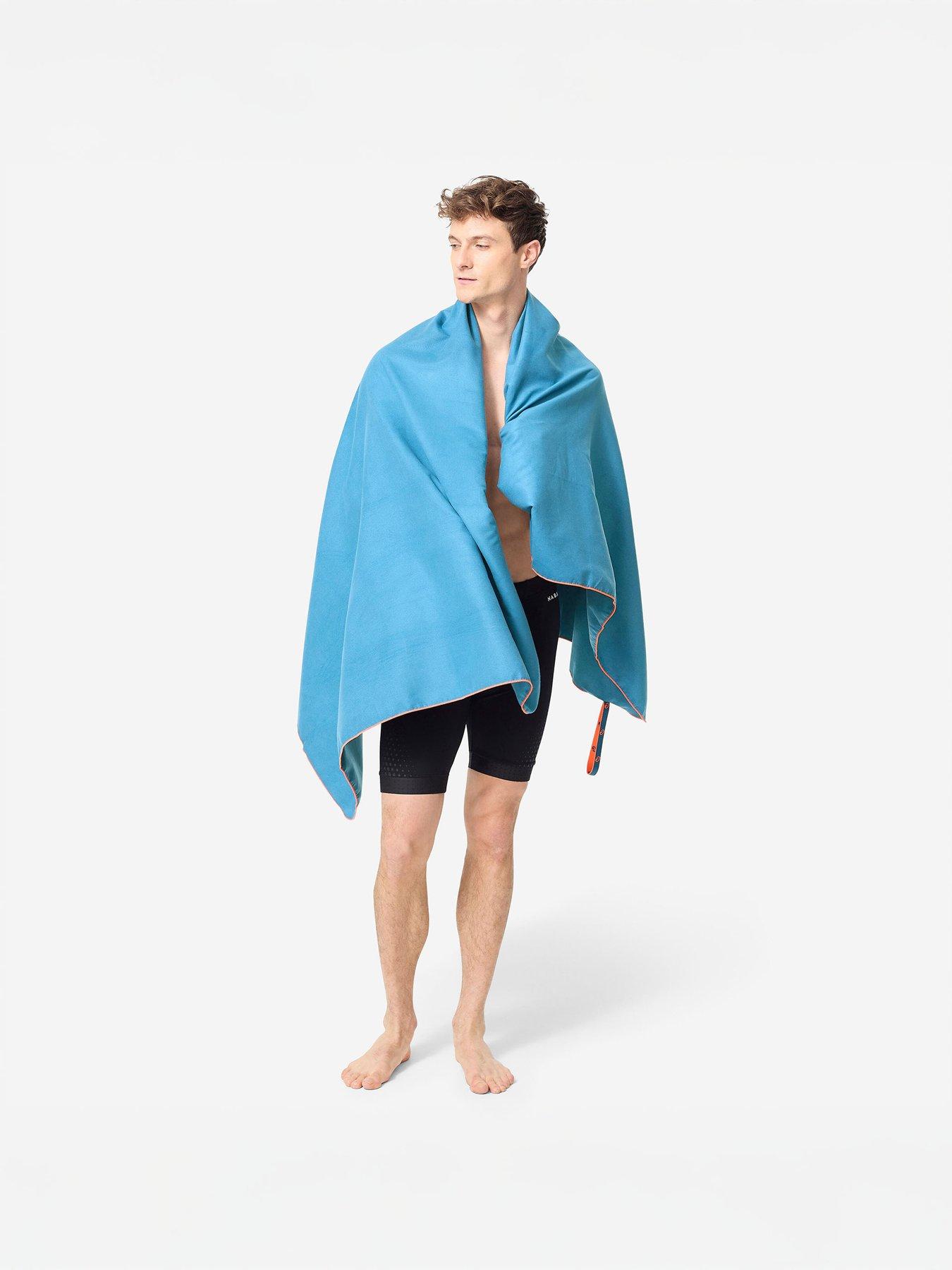 Image 4 of 4 of Decathlon Microfibre Swimming Towel Size XL 110 x 175 cm - Blue