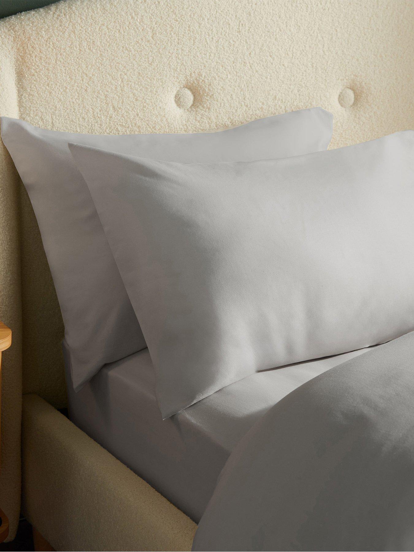 undefined 100% Brushed Cotton Pillowcase Pair