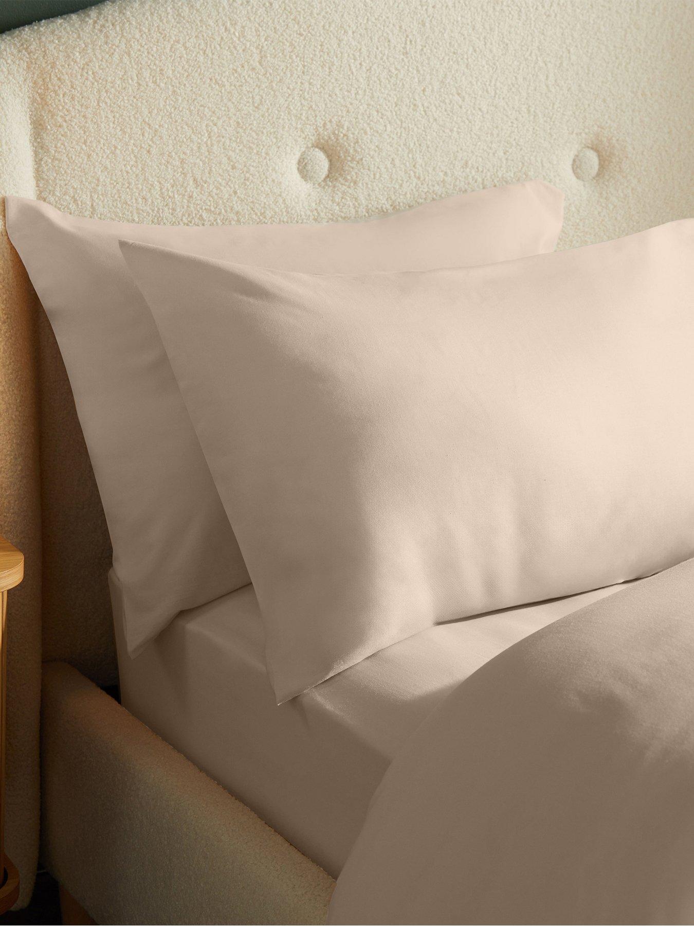 undefined 100% Brushed Cotton Pillowcase Pair