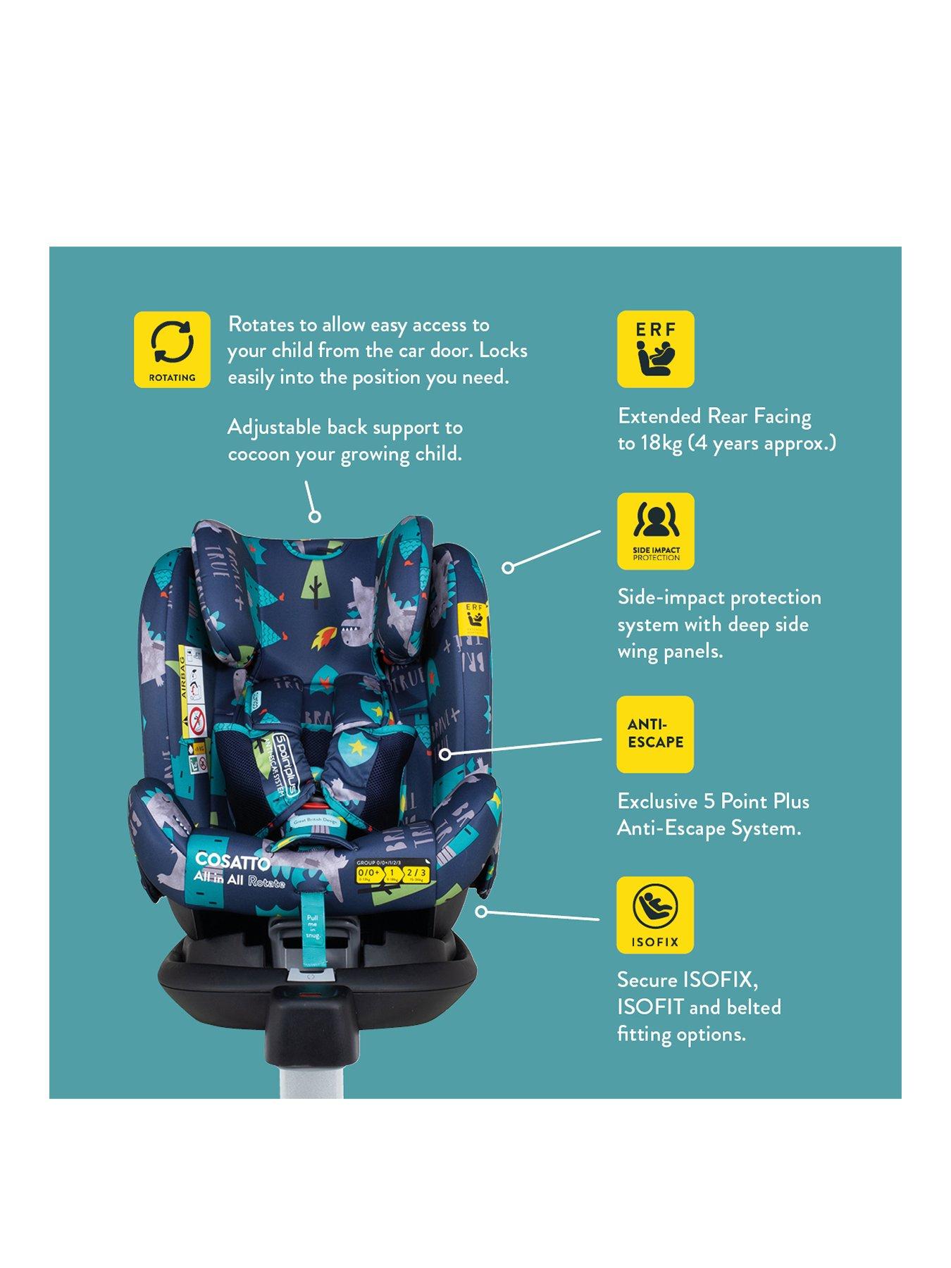 Image 2 of 8 of Cosatto All in All 360 Car Seat - Foxed