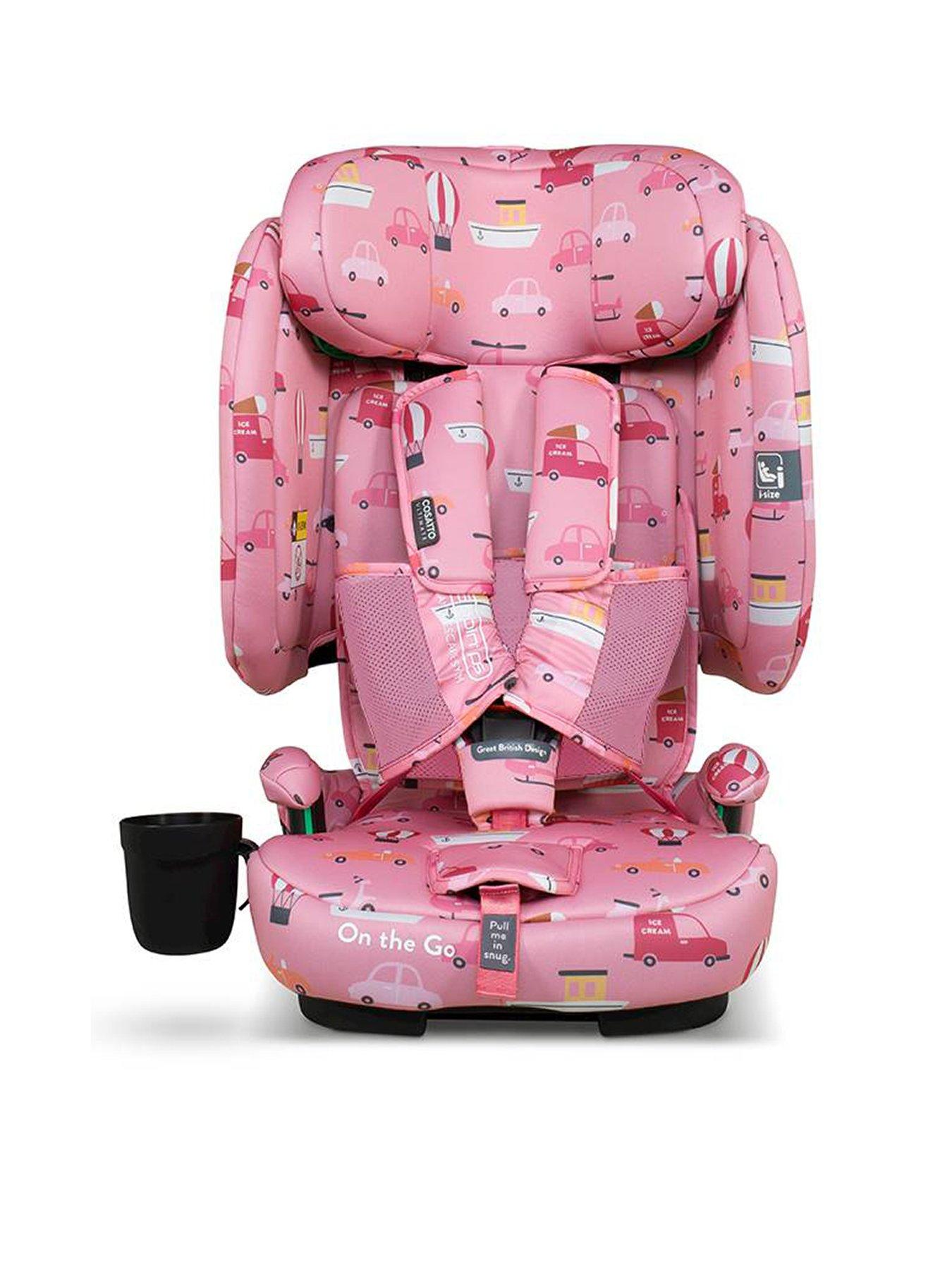 Image 1 of 8 of Cosatto On The Go iSize Travel Car Seat - Itchy Feet Rosy