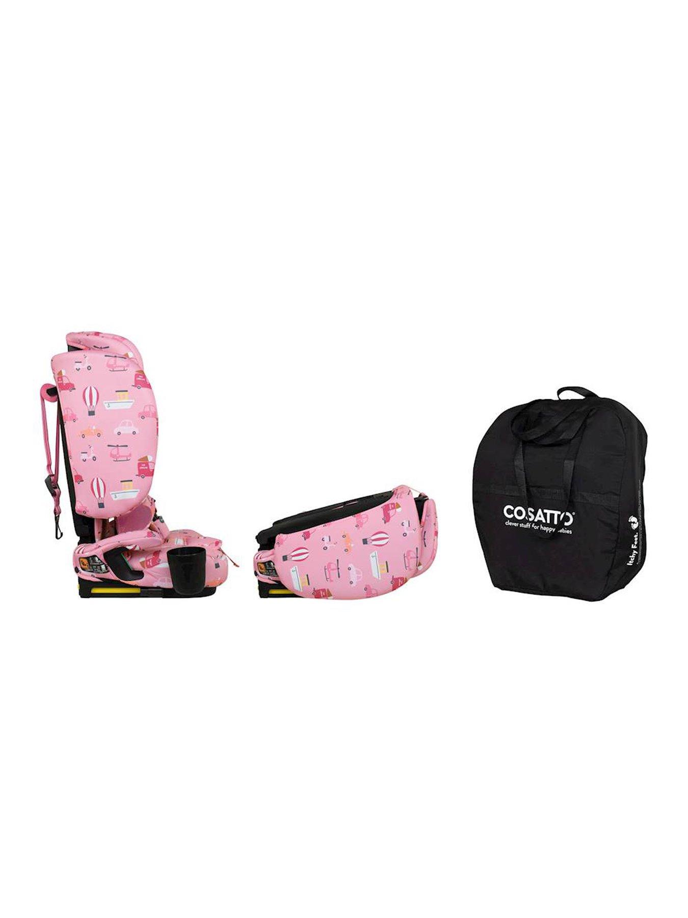 Image 4 of 8 of Cosatto On The Go iSize Travel Car Seat - Itchy Feet Rosy