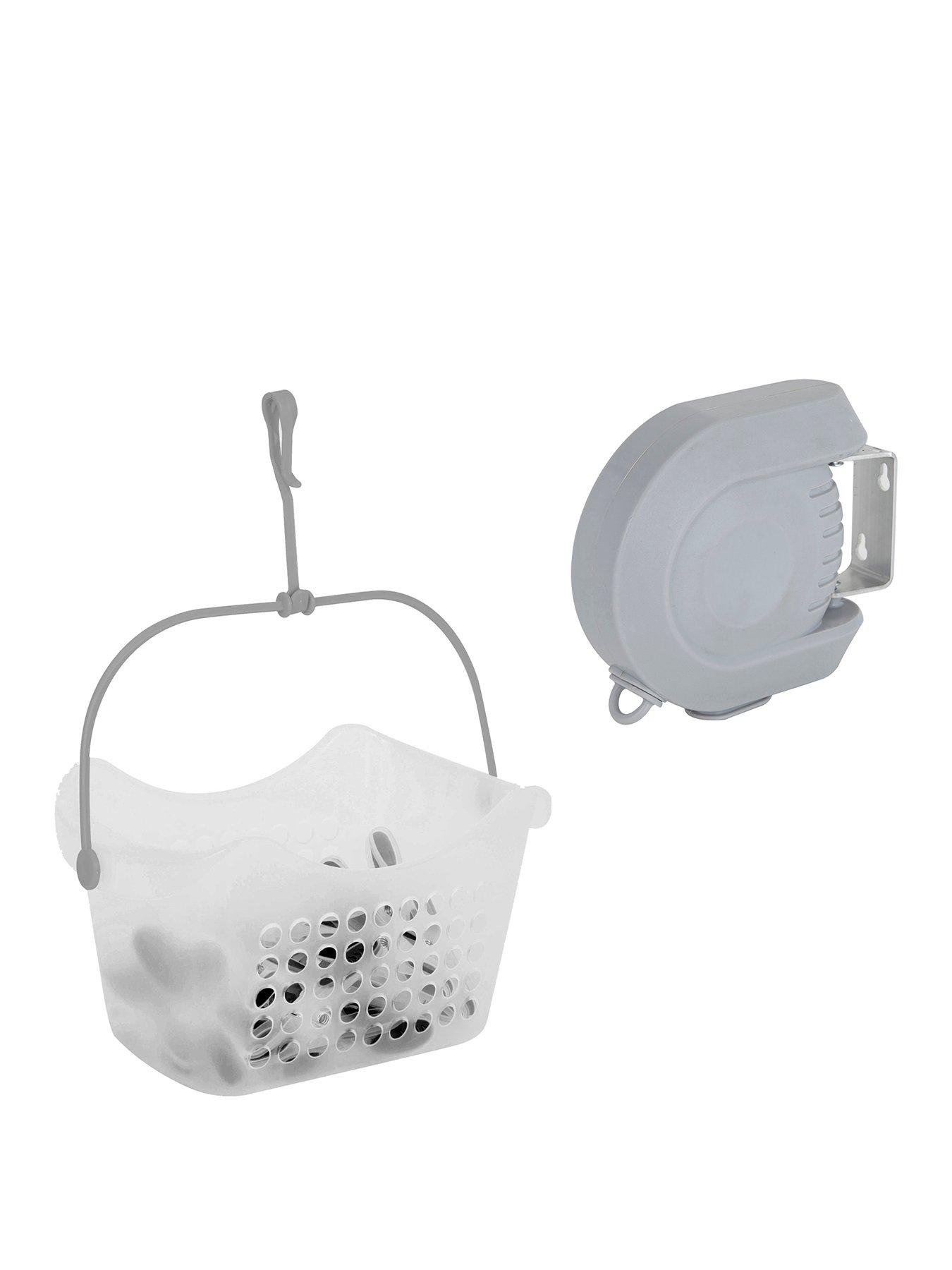 Image 1 of 4 of Our House Retractable Washing Line And Peg Bucket With Pegs