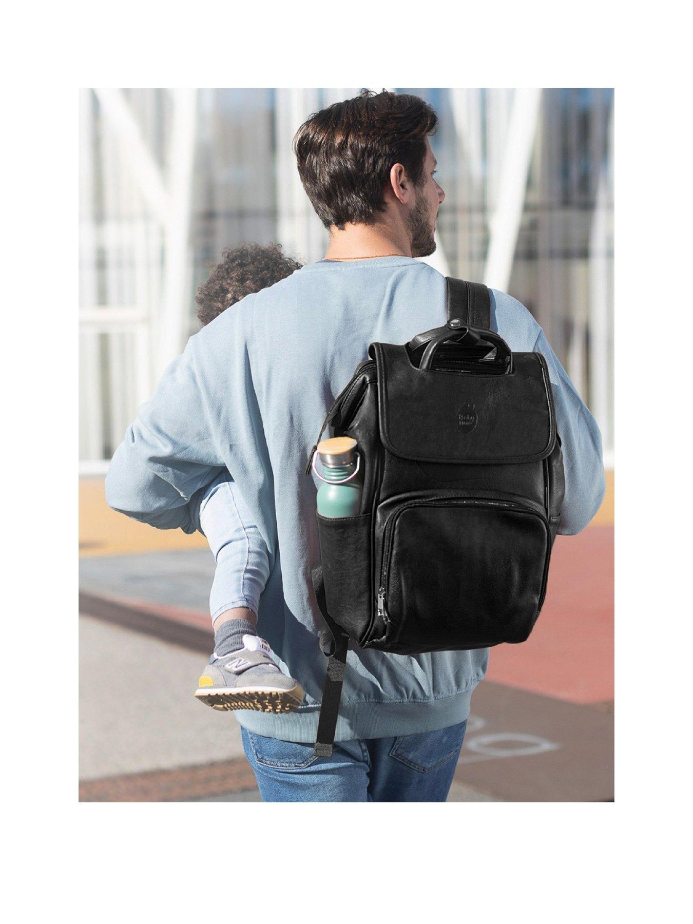 Image 1 of 6 of Tutti Bambini Vegan Leather Changing Bag - Black