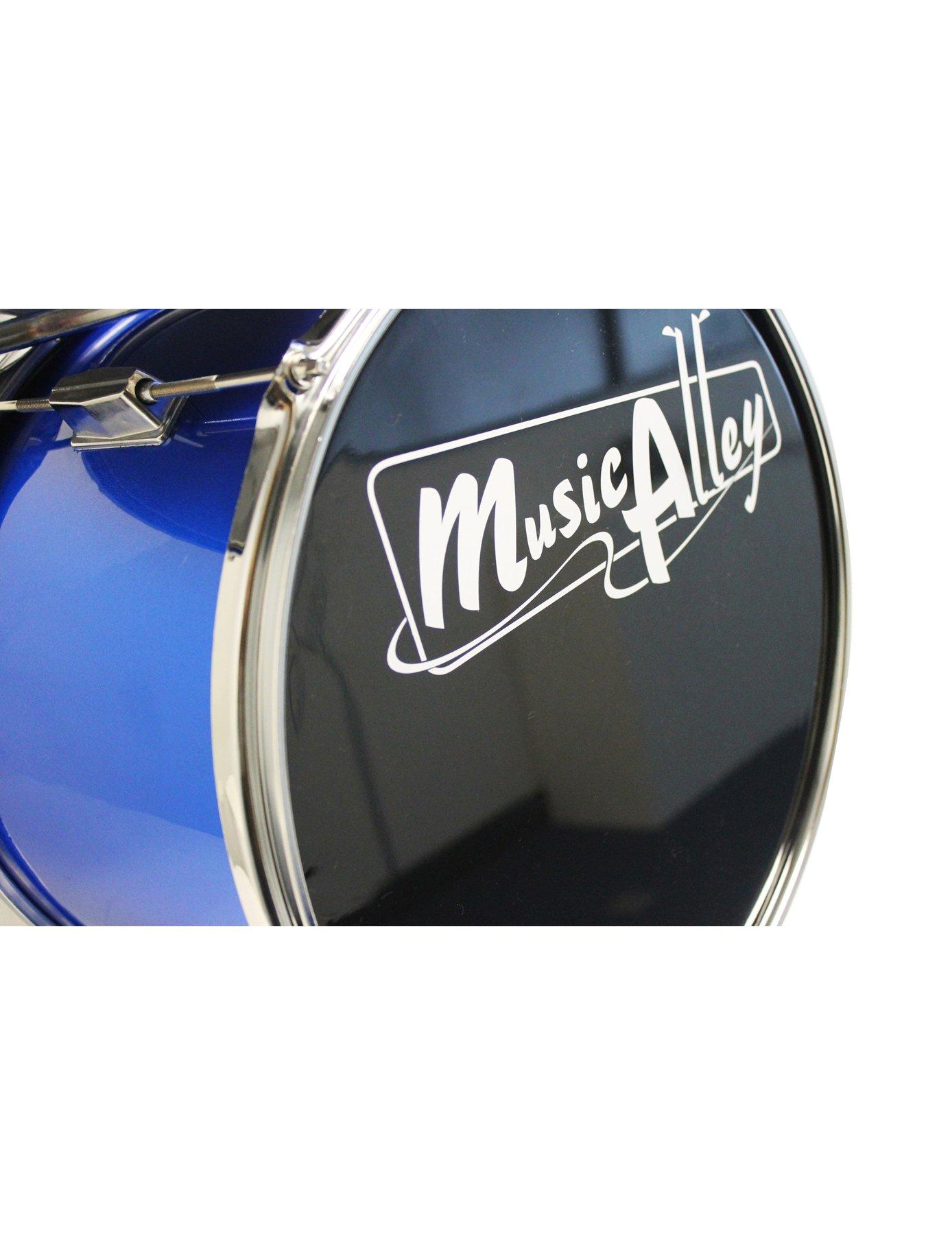 Image 5 of 6 of Music Alley Kids 3-Piece&nbsp;Drum Set with Throne, Cymbal, Pedal &amp; Drumsticks
