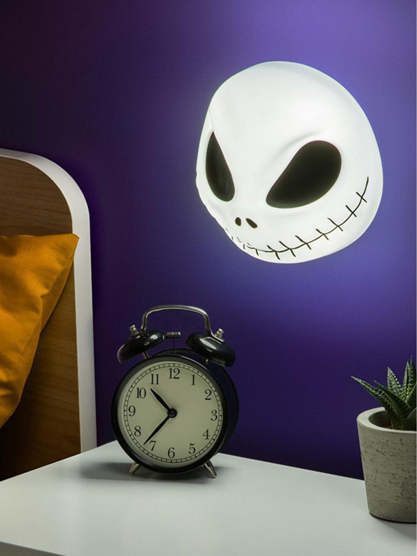 Disney Jack Skellington Mask Light - Officially Licensed Nightmare Before Christmas Bedroom Light, Wall Mountable Or Freestanding
