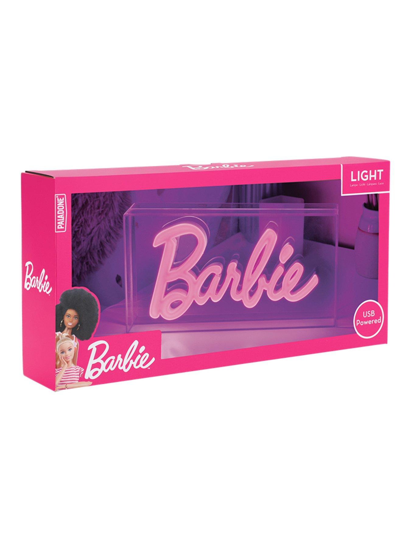 Image 4 of 6 of Barbie Barbie Led Neon Light - Officially Licensed Free Standing Or Wall Mountable Pink Light Sign - Play Makeup Room Accessories And Decor For Bedroom