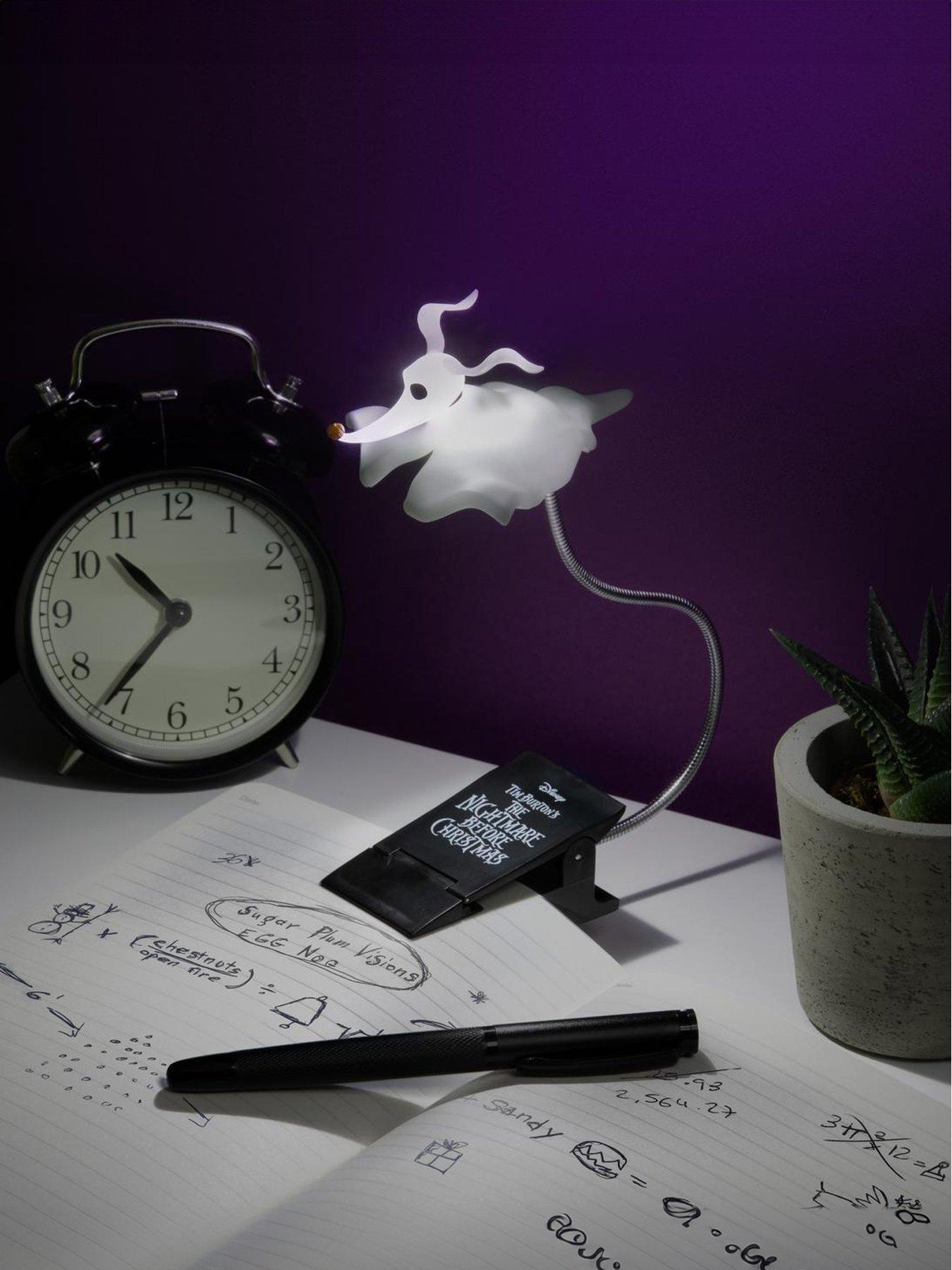 nightmare-before-christmas-zero-ghost-dog-clip-book-light-officially-licensed-nightmare-before-christmas-merchandise-portable-and-flexible-arm-with-3-light-modes-for-reading