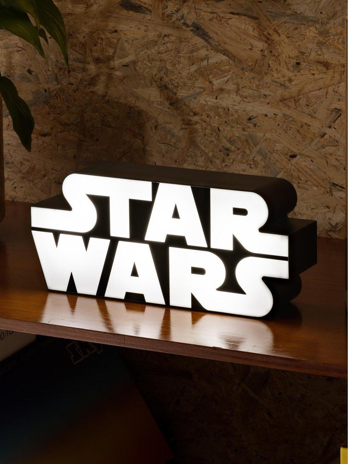 undefined Star Wars Iconic Logo Light - Officially Licensed Merchandise Décor And Desk Lamp